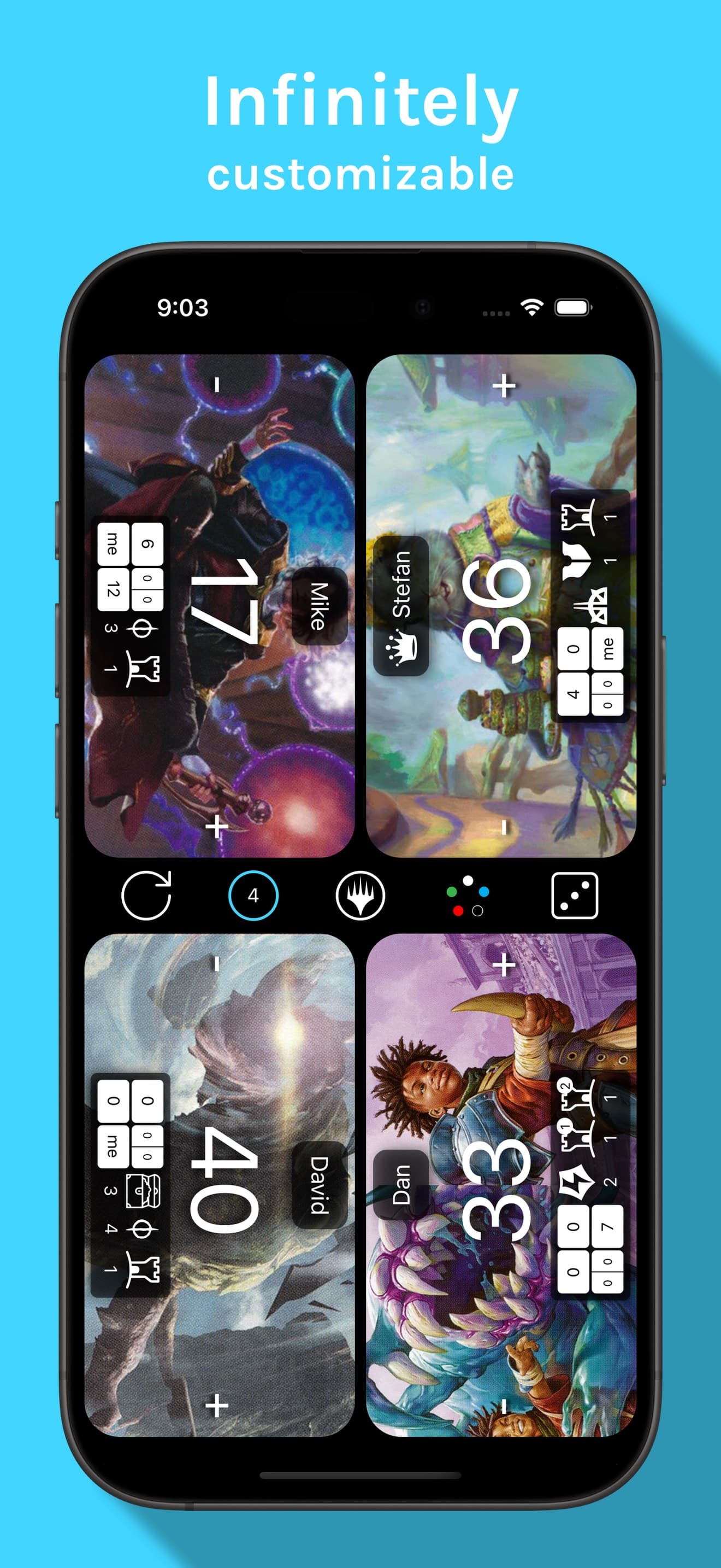 Lifetap Life Counter for MTG screenshot 1 - screenshot