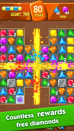 Jewels Classic - Crush Jewels screenshot 3 - screenshot