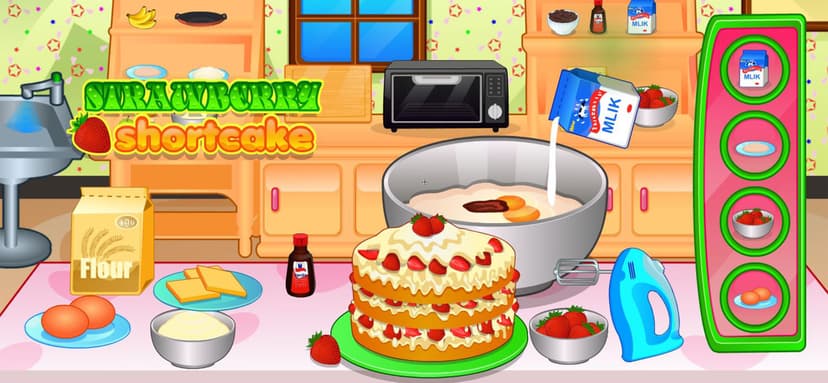 Cooking strawberry short cake screenshot 1 - screenshot