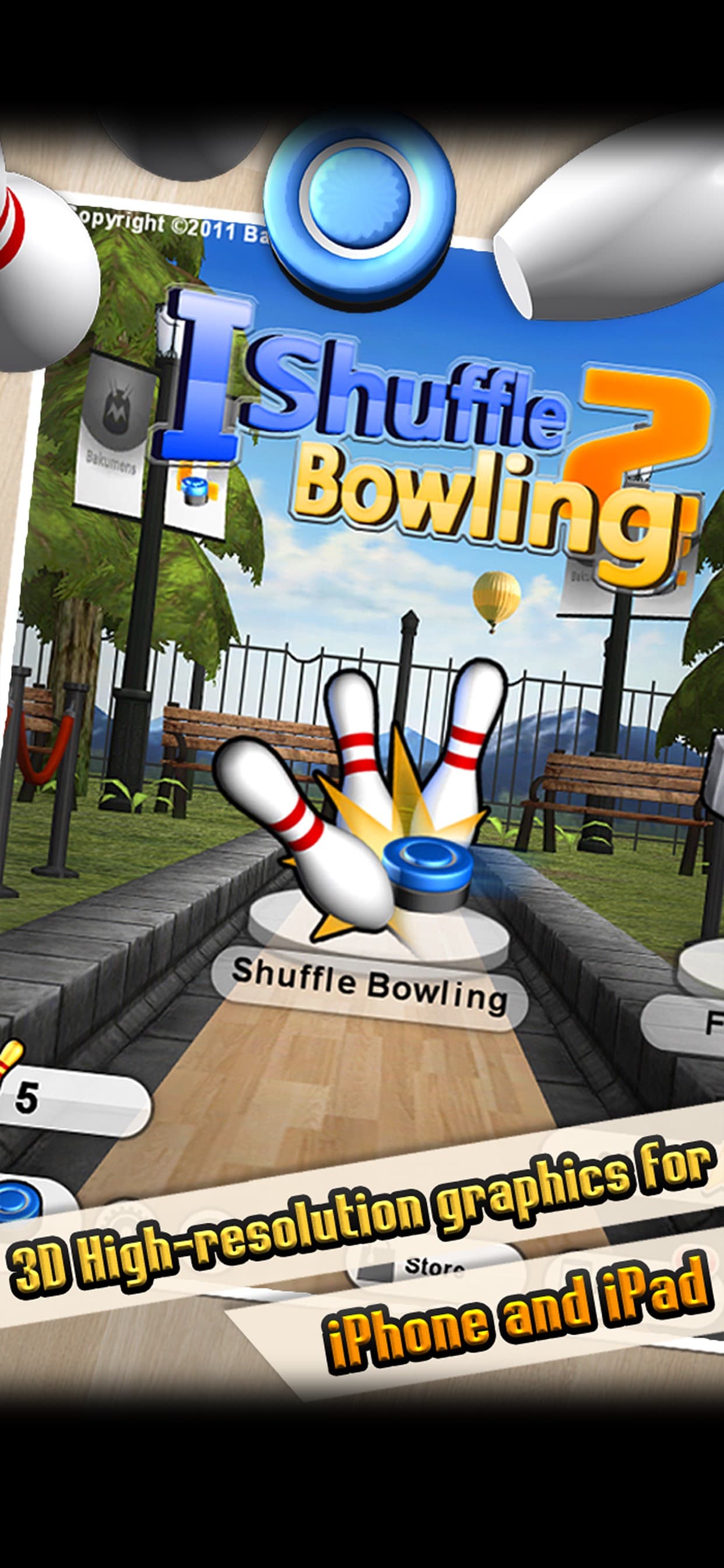 IShuffle Bowling 2 screenshot 1 - screenshot