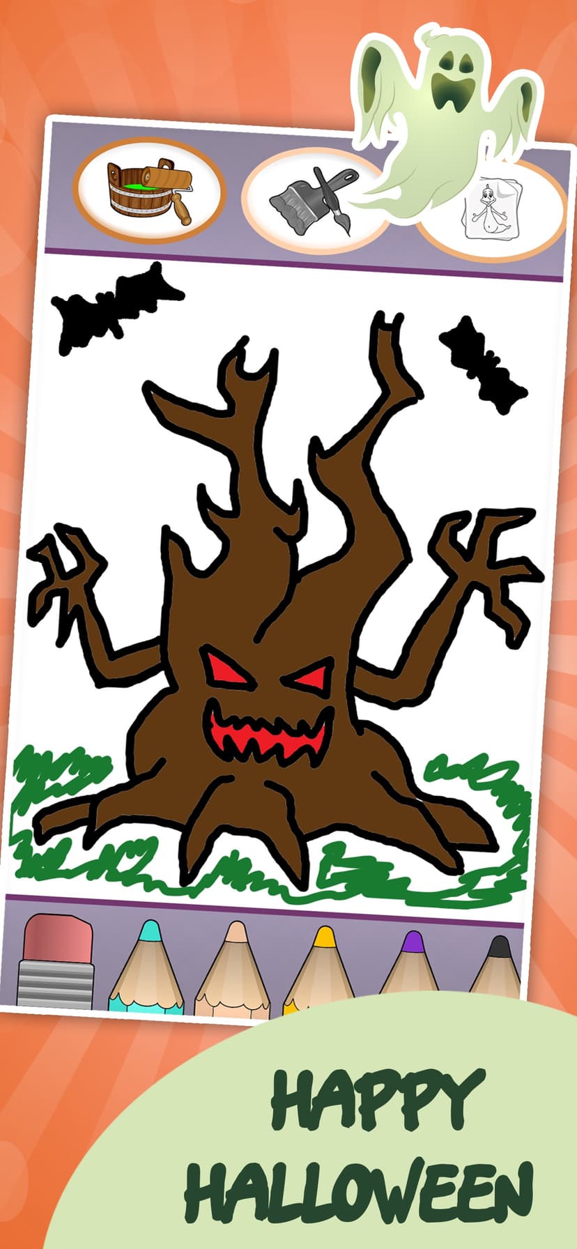 Coloring book : Draw Halloween screenshot 4 - screenshot
