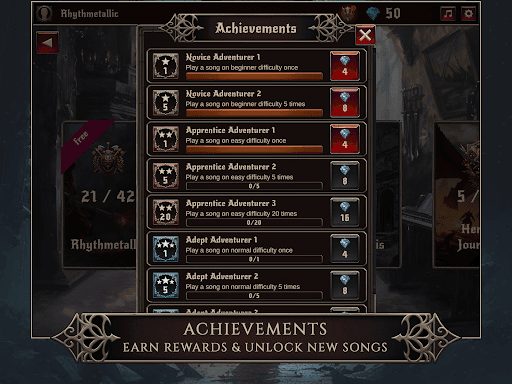 Rhythmetallic: Rock Guitar Tap screenshot 16 - screenshot