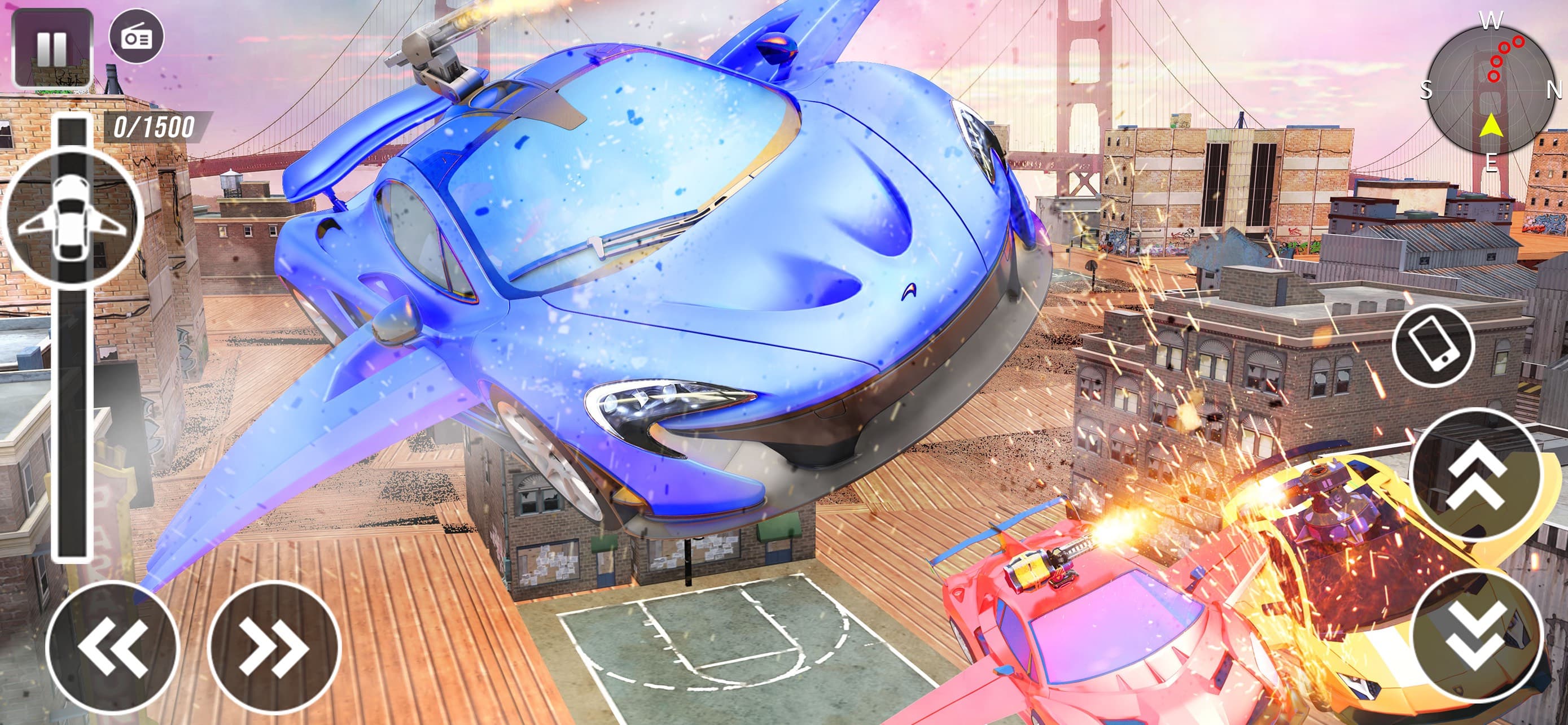 Flying Car: Robot Car Games screenshot 3 - screenshot
