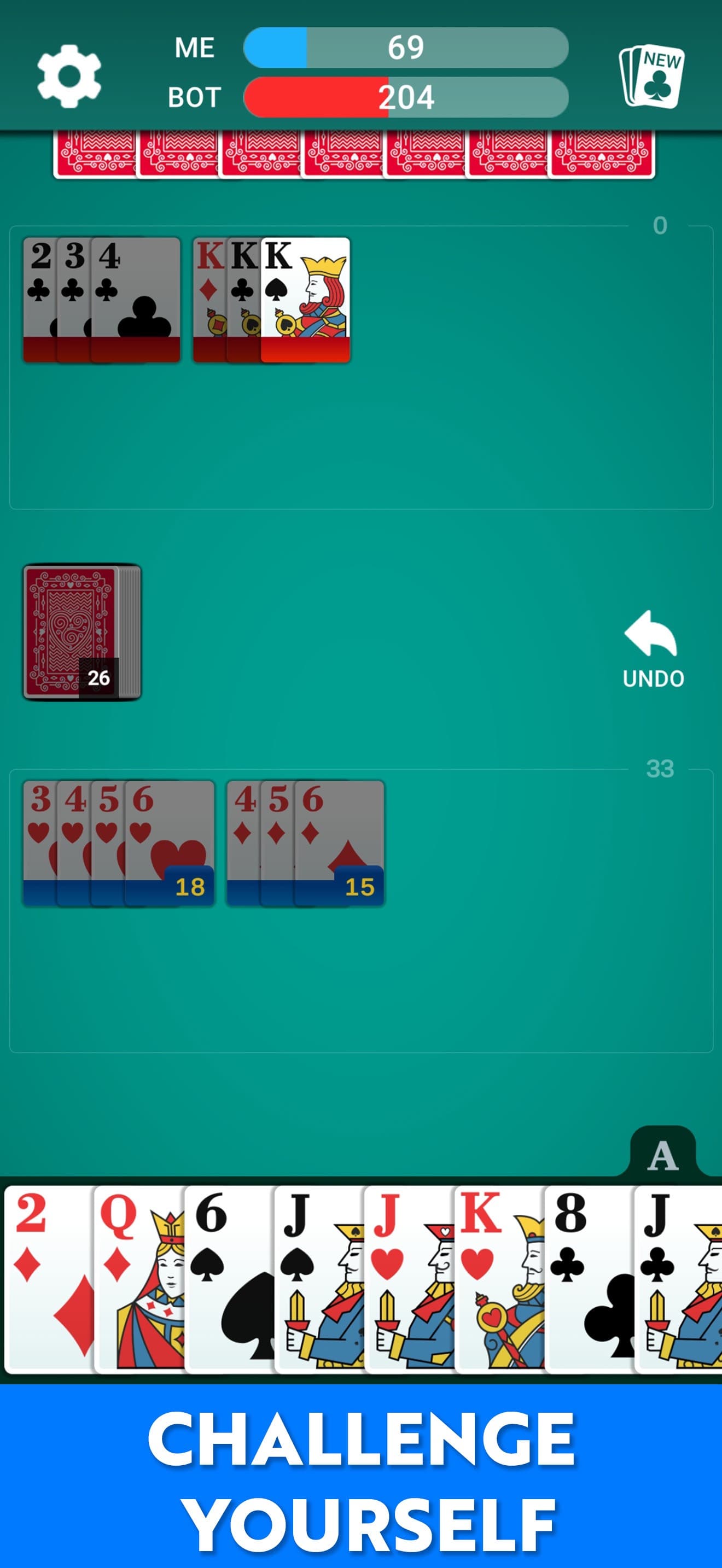 Rummy 500 - Card Game * screenshot 2 - screenshot
