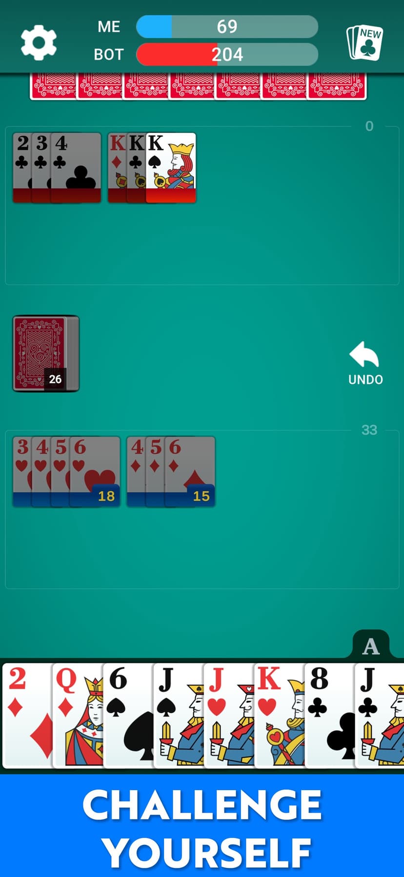 Rummy 500 - Card Game * screenshot 2 - screenshot