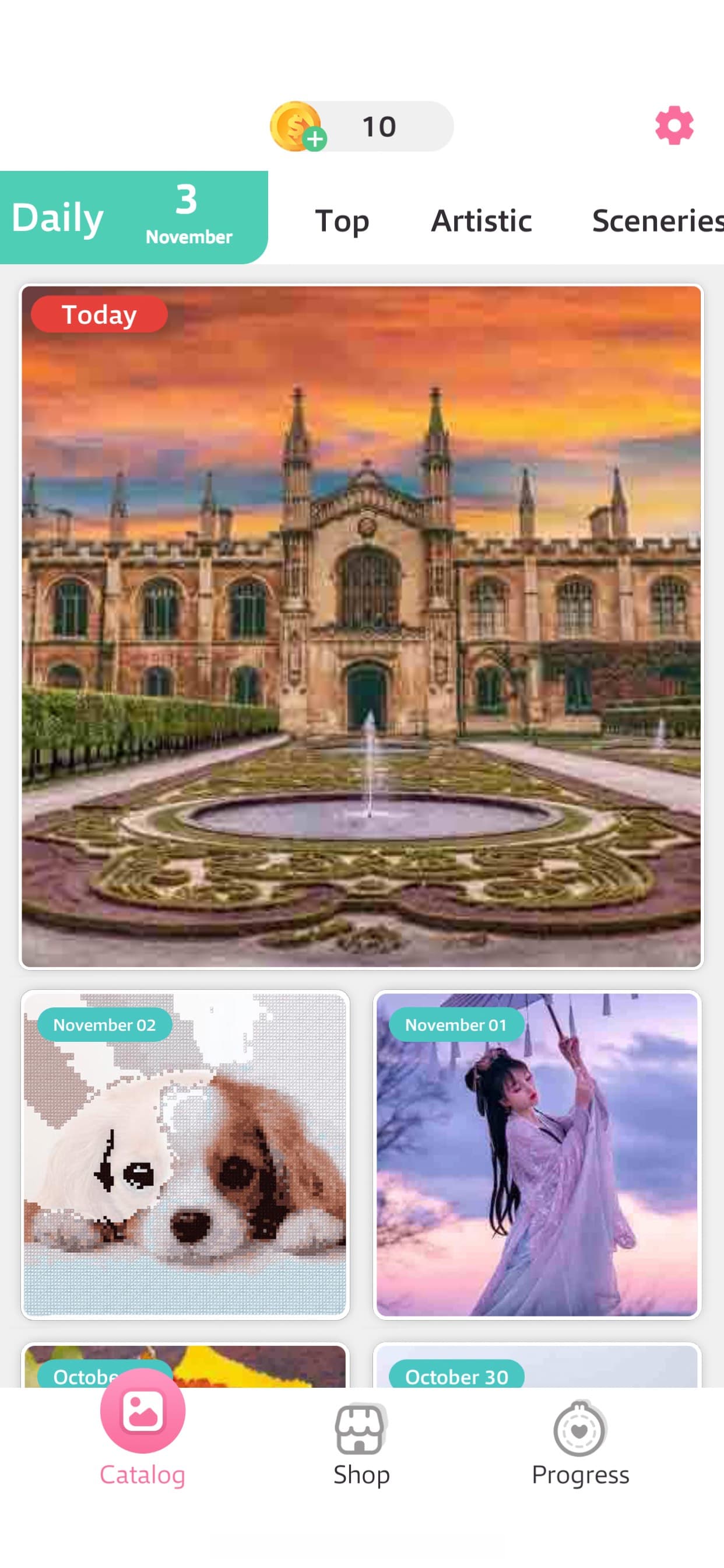 Cross Stitch: Color by Letters screenshot 1 - screenshot