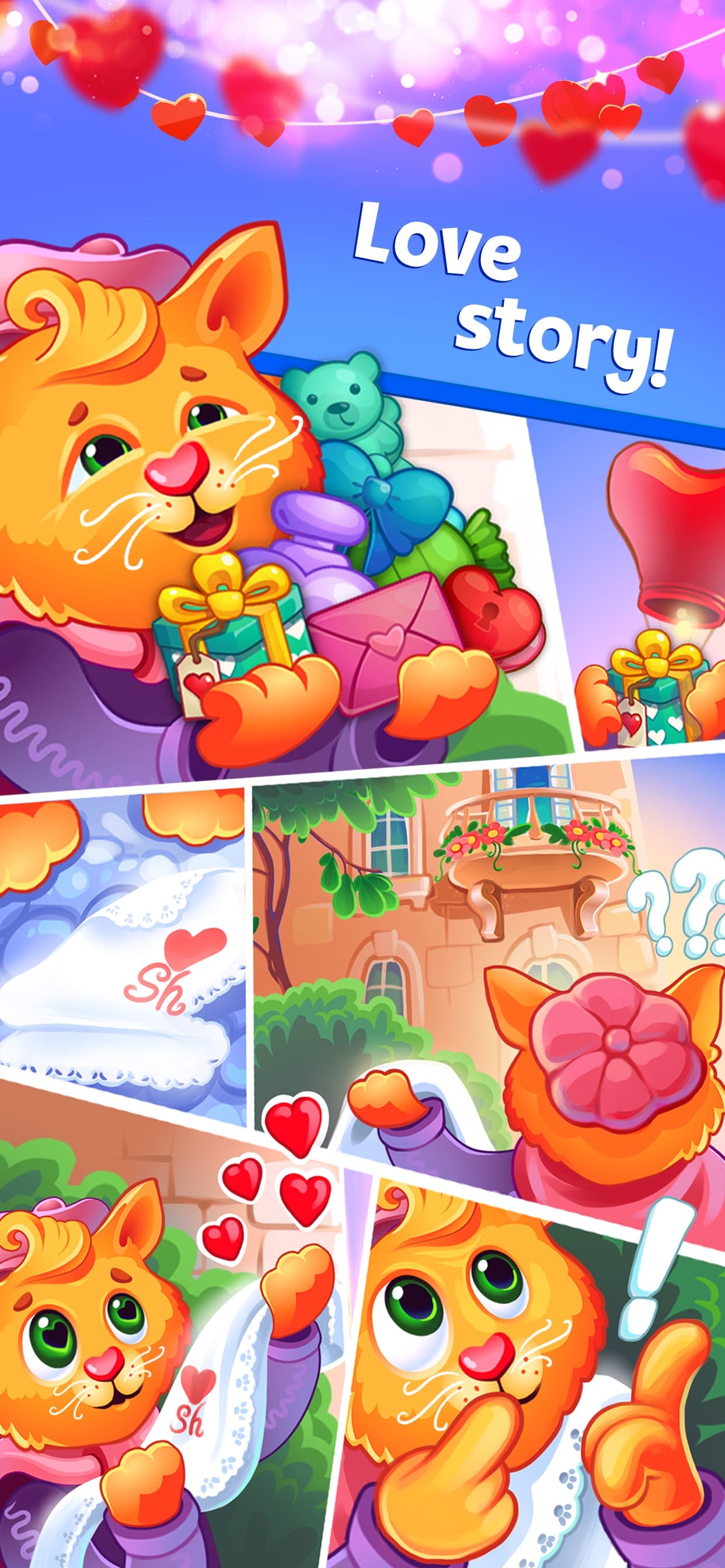 Sweet Hearts Match 3 screenshot 2 - screenshot