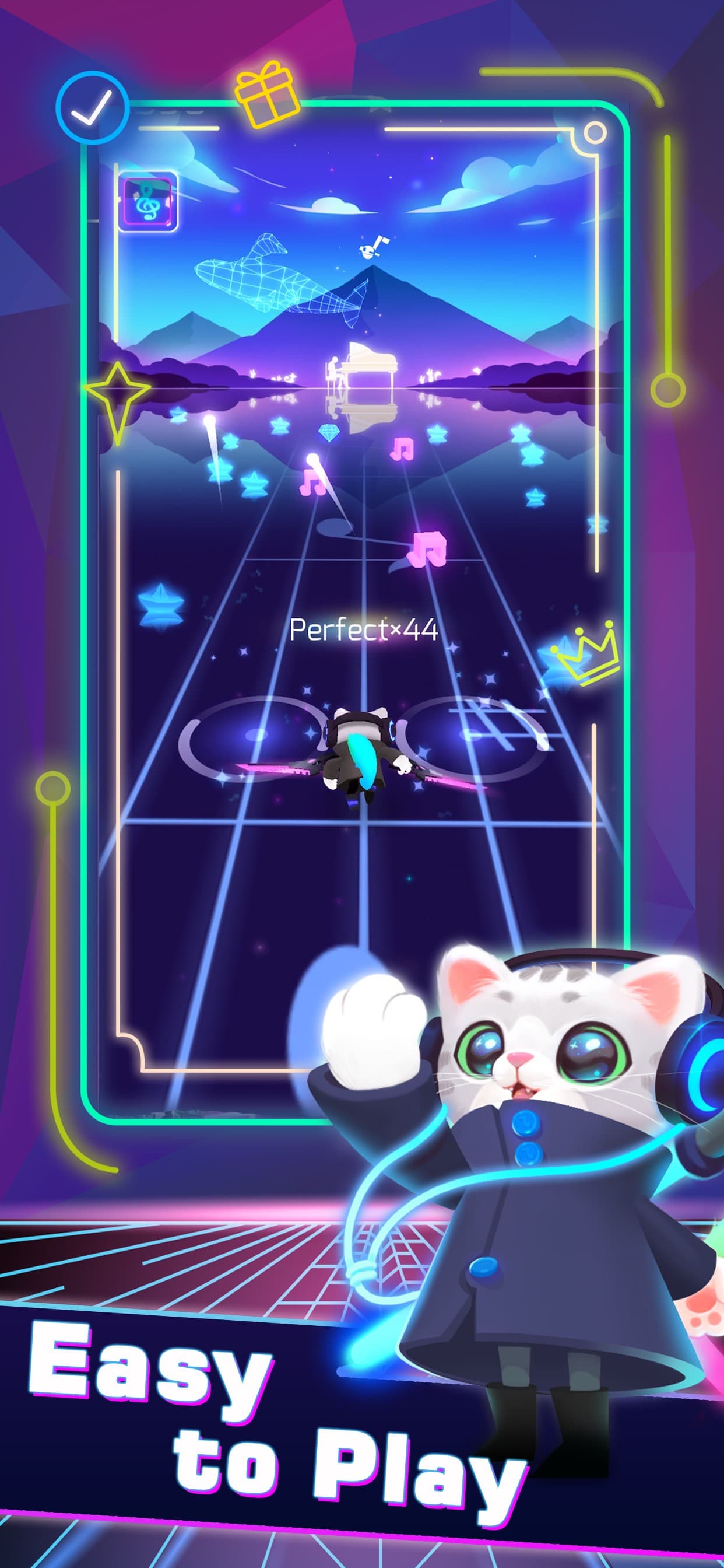 Sonic Cat-Slash the Beats screenshot 1 - screenshot