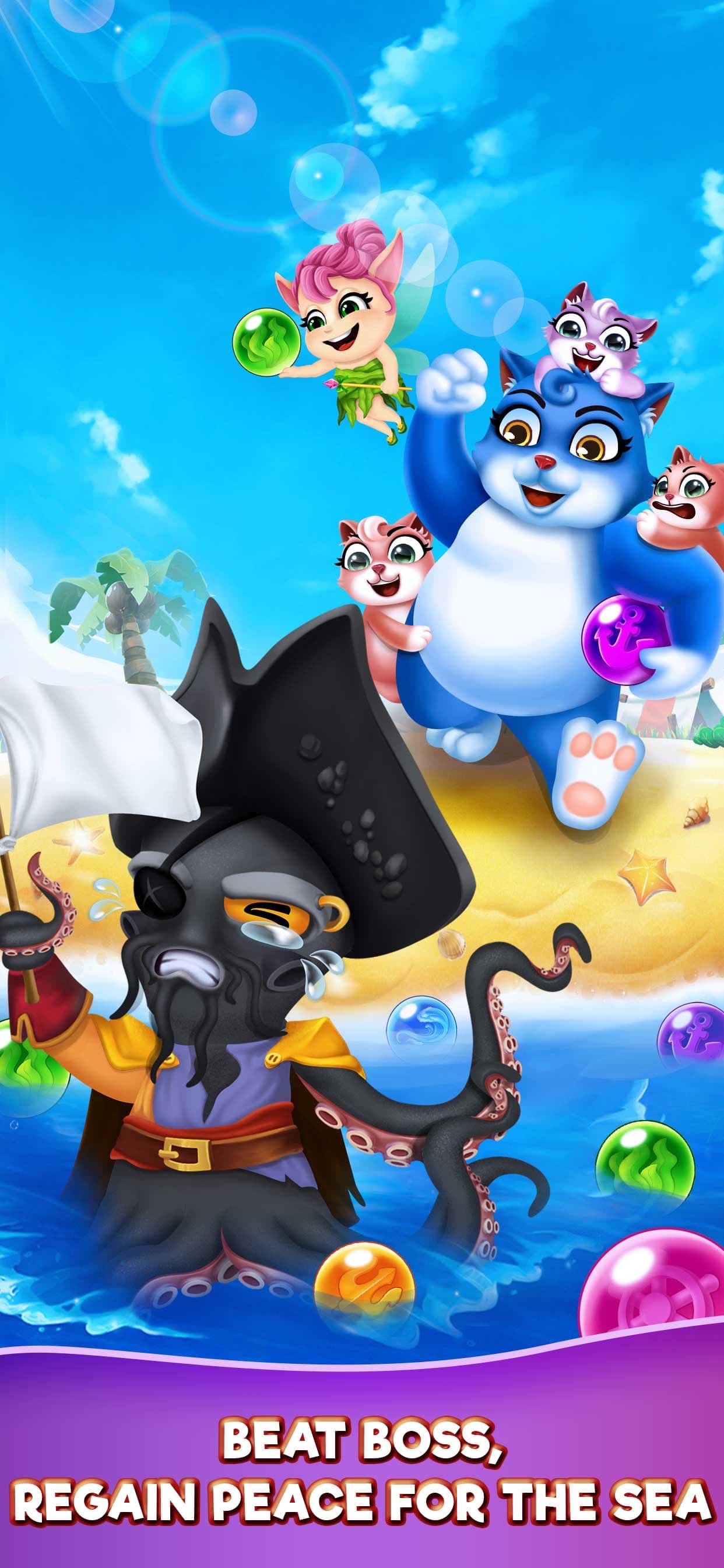 Cat Pop Island: Bubble Shooter screenshot 4 - screenshot