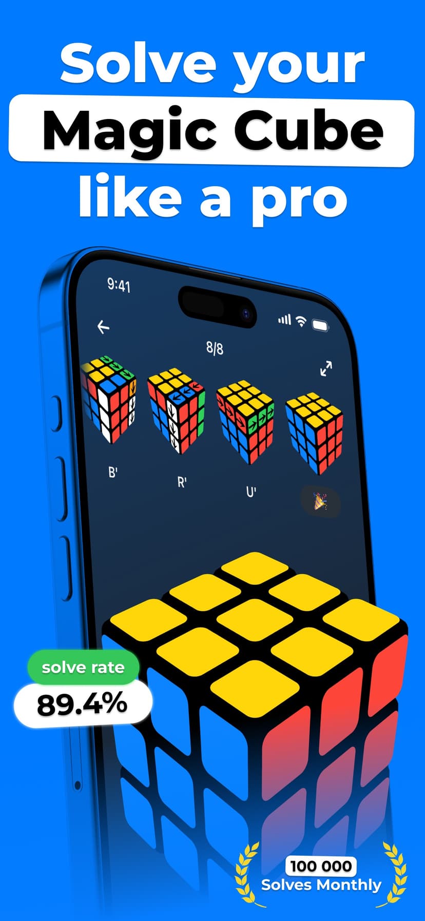 Cube Solver for Rubik's Puzzle screenshot 1 - screenshot