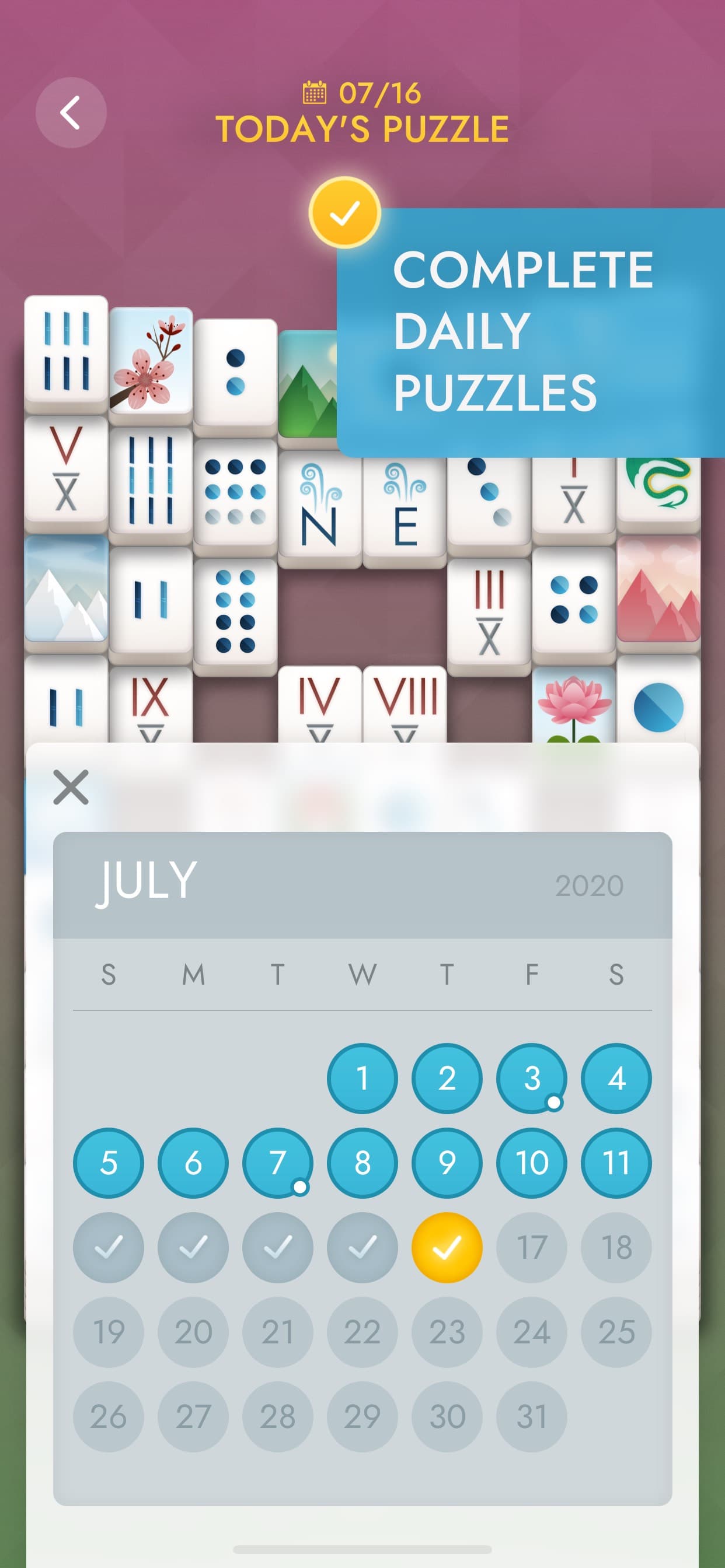 Mahjong - Tile Matching Puzzle screenshot 7 - screenshot
