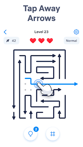 Arrow Puzzle - Tap Away Game screenshot 1 - screenshot