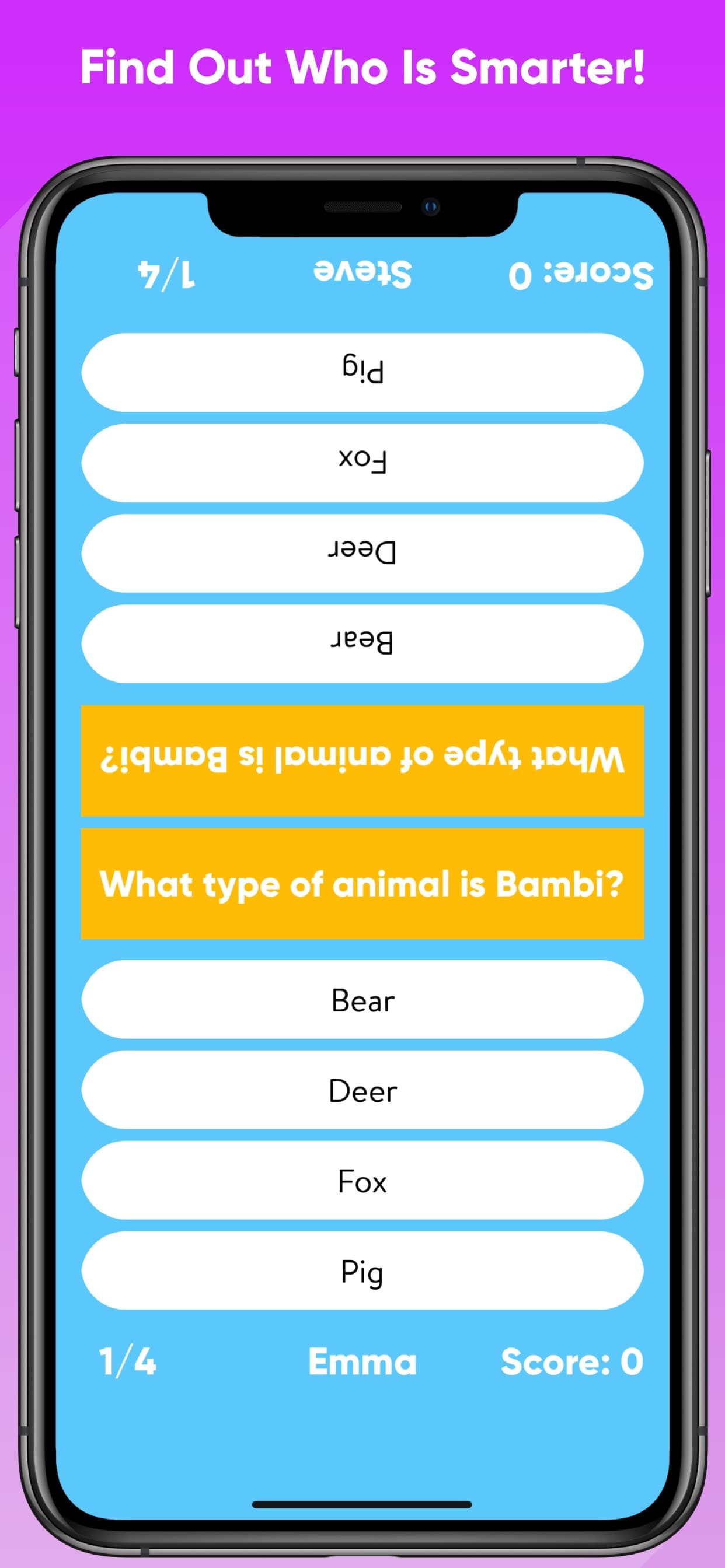 2 Player Quiz Multiplayer Game screenshot 2 - screenshot