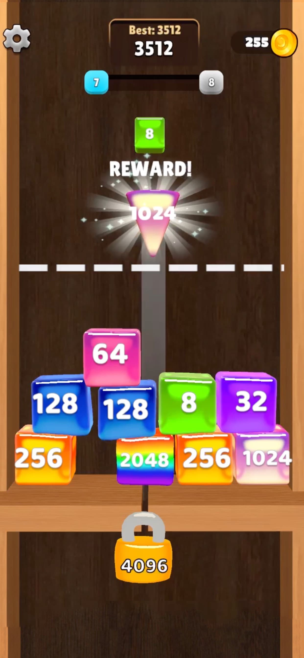 Jelly Cubes 2048: Puzzle Game screenshot 4 - screenshot