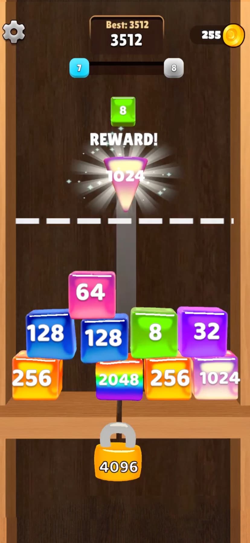 Jelly Cubes 2048: Puzzle Game screenshot 4 - screenshot