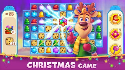Christmas Sweeper 4 - Match 3 screenshot 1 - screenshot