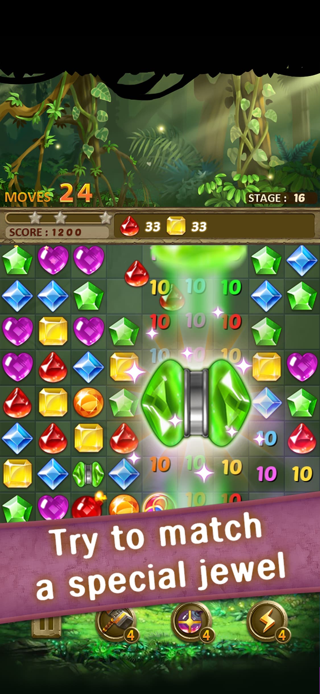 Jewels Jungle : Match 3 Puzzle screenshot 2 - screenshot