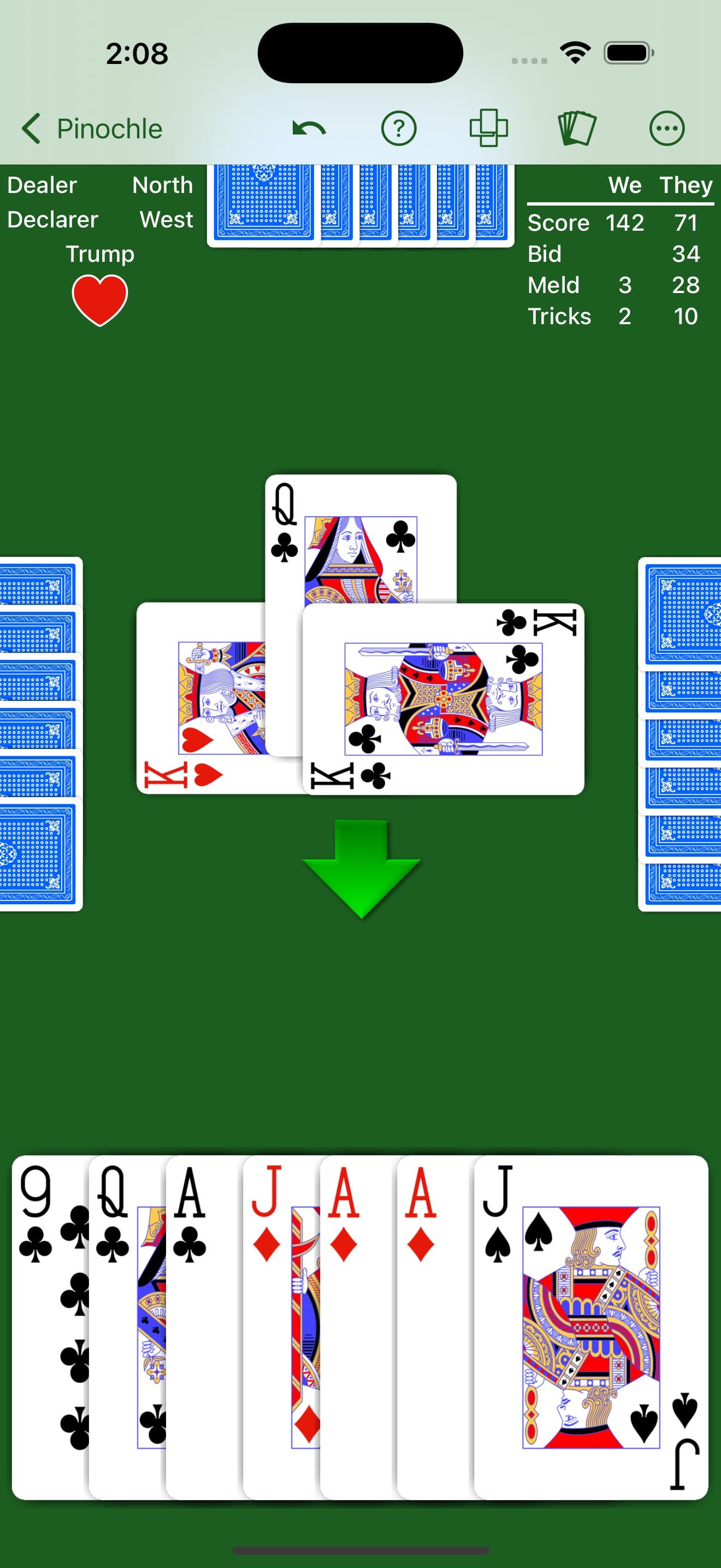 Pinochle - Expert AI screenshot 2 - screenshot