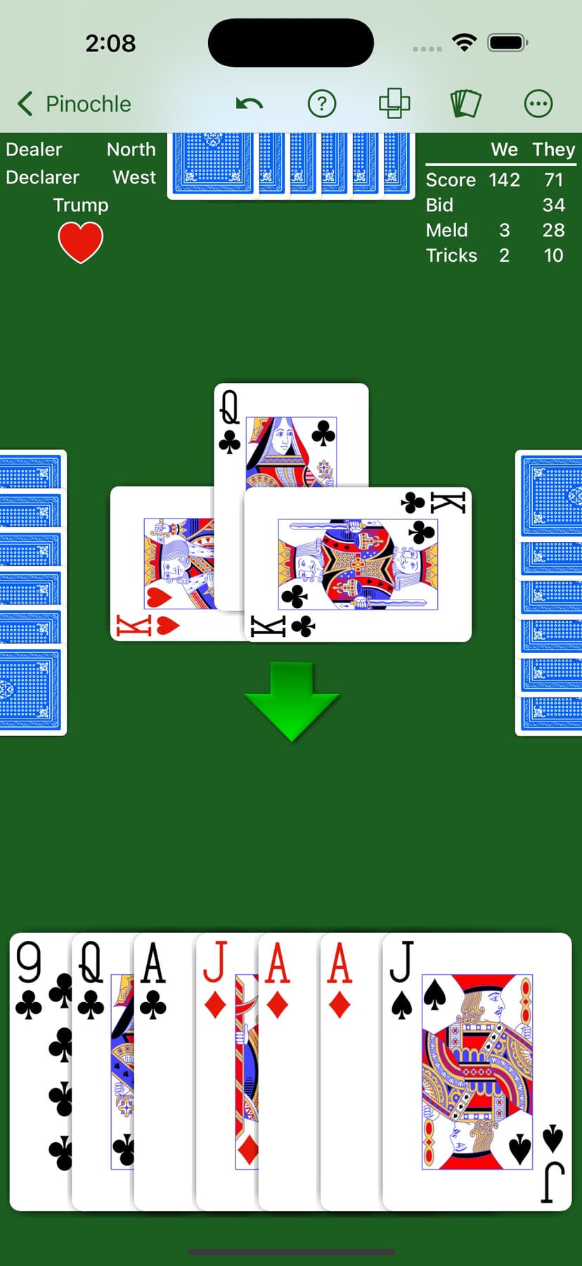 Pinochle - Expert AI screenshot 2 - screenshot