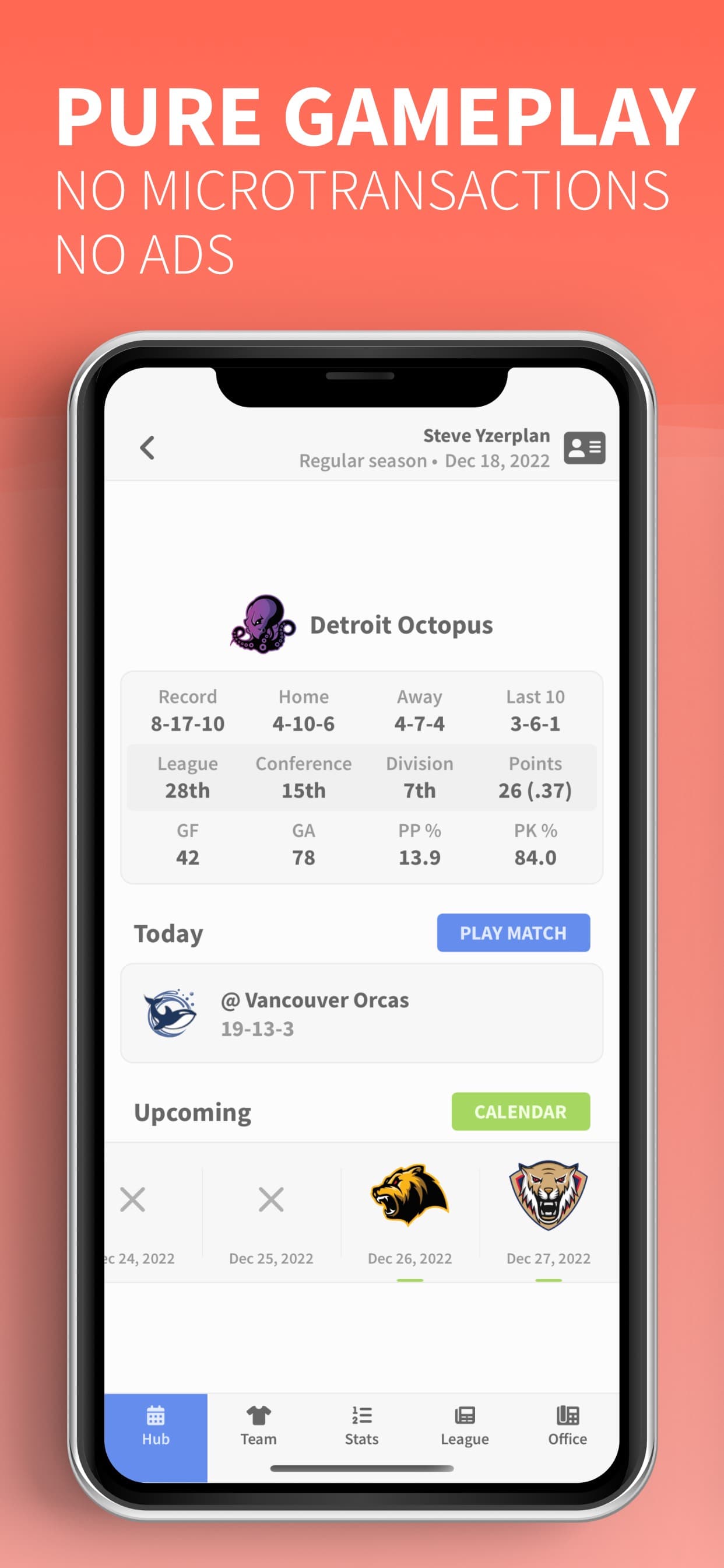 Puck Drop 2: Hockey Manager screenshot 2 - screenshot