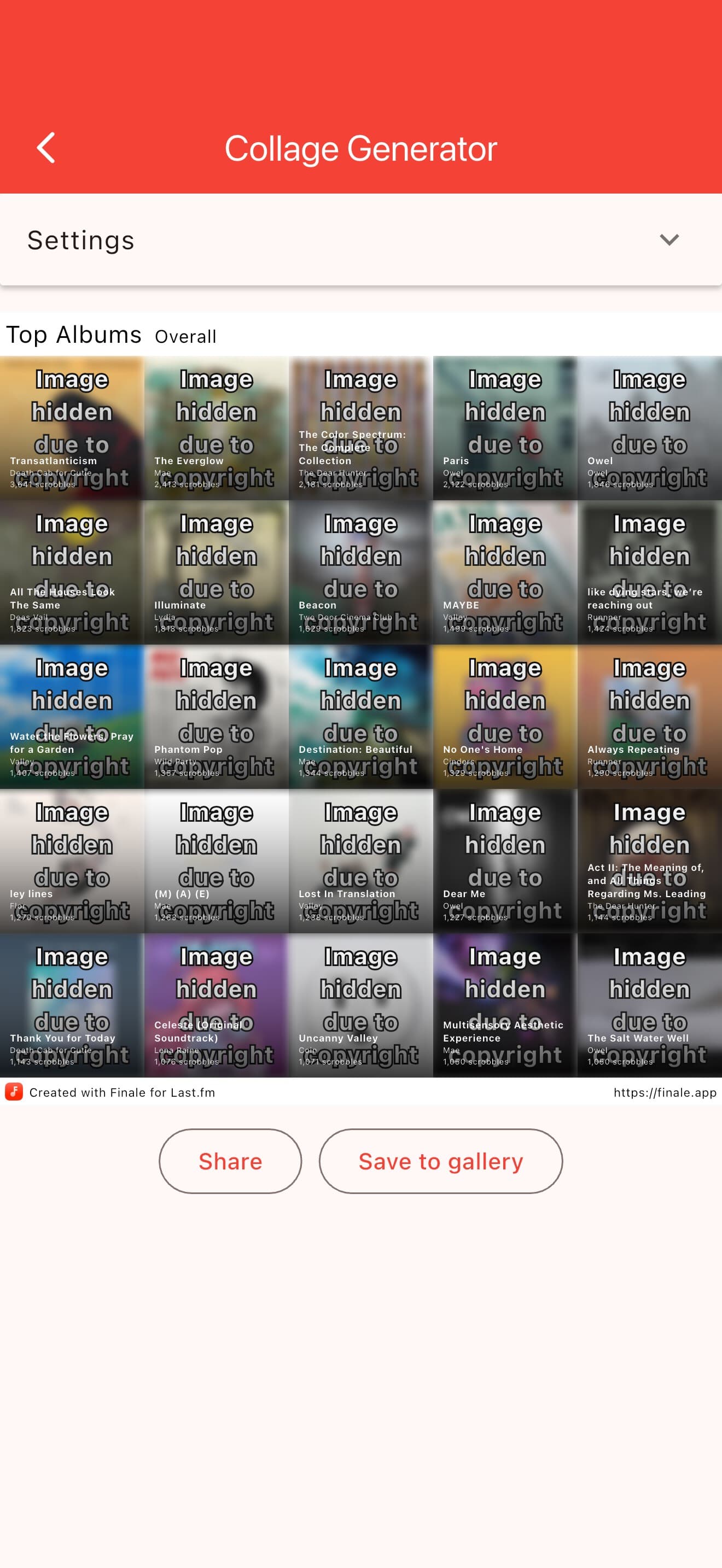 Finale for Last.fm screenshot 5 - screenshot
