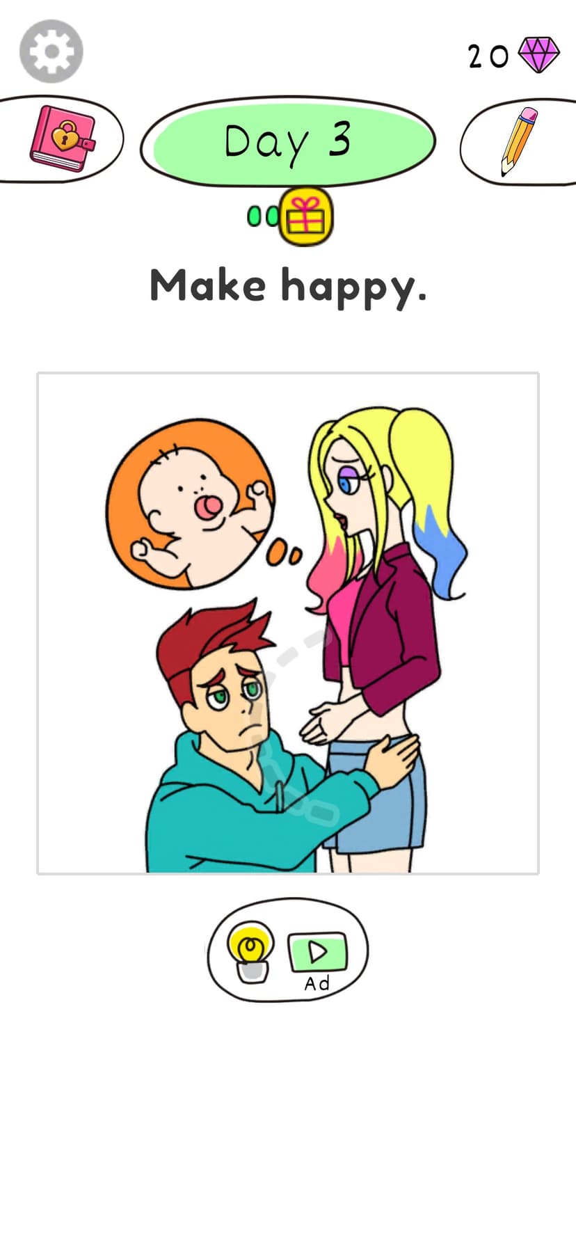 Draw Happy Queen - Smile Game screenshot 3 - screenshot