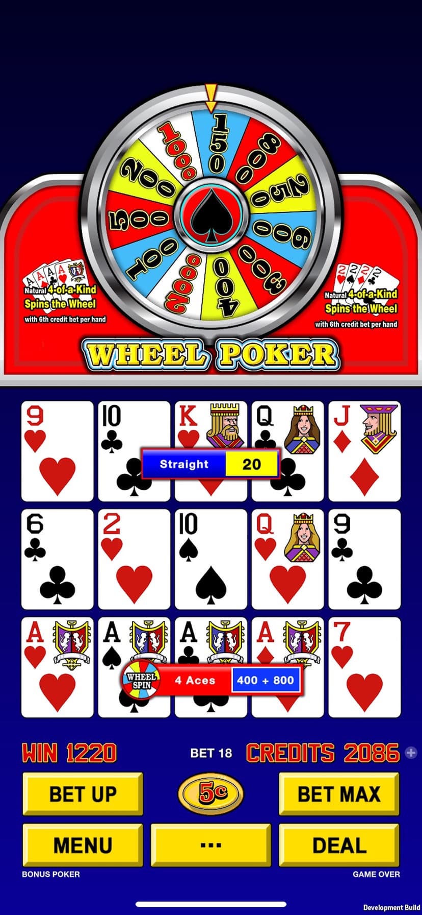 High Roller Video Poker screenshot 1 - screenshot