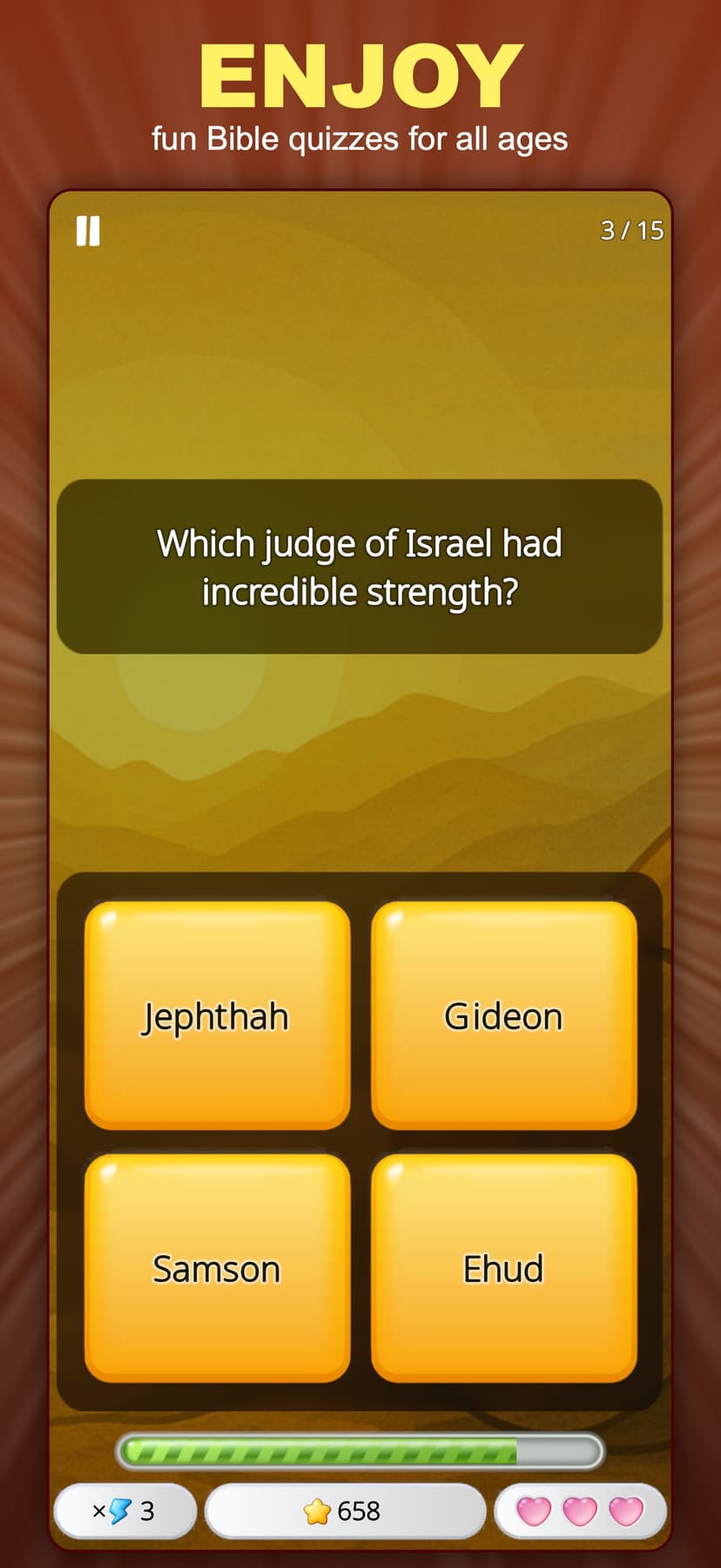 Bible Quiz: Trivia Game screenshot 4 - screenshot