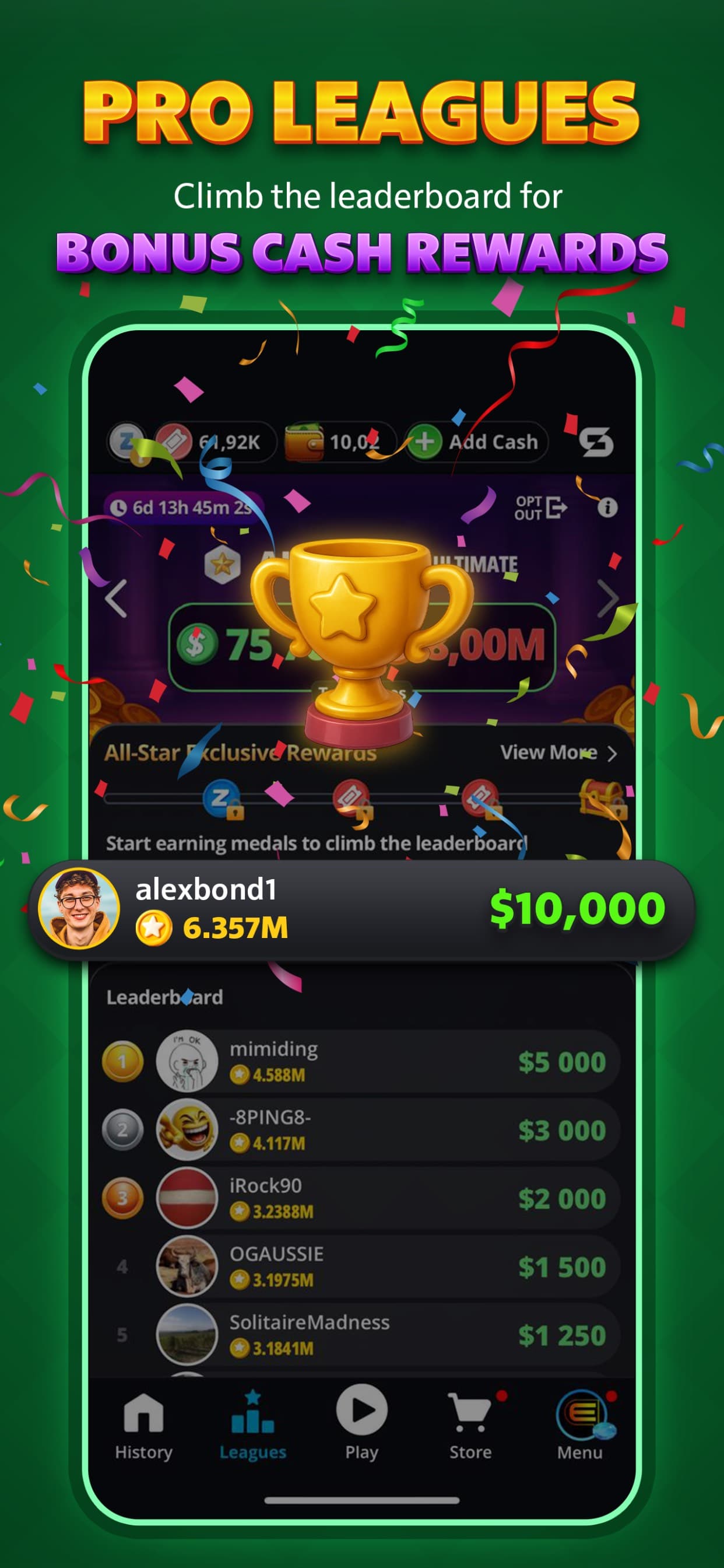 Real Money Solitaire Skill screenshot 5 - screenshot