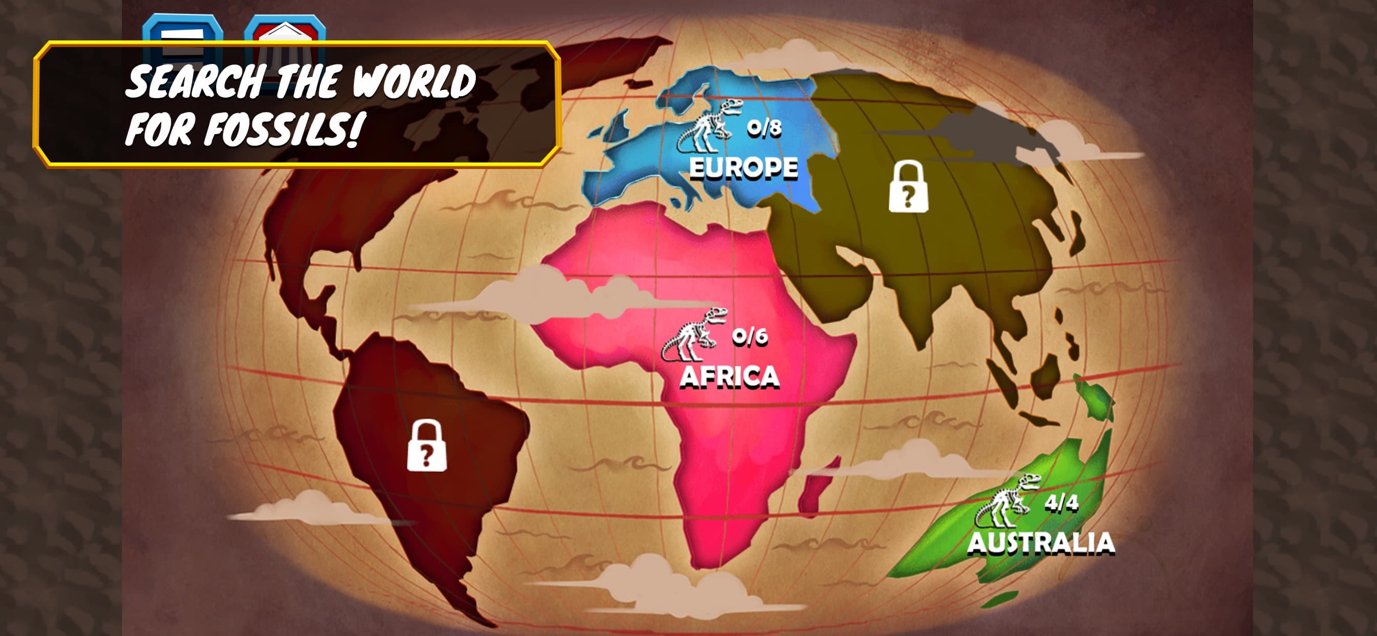Dino Quest: Fossil Games screenshot 1 - screenshot