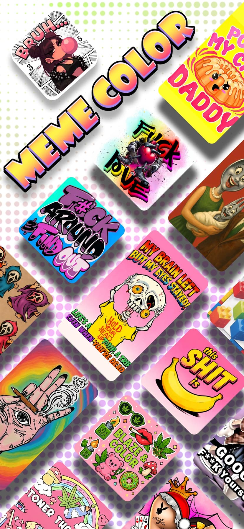 Meme Color: Paint by Number screenshot 1 - screenshot