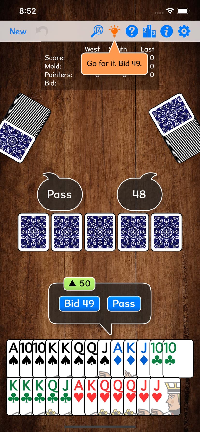 Cutthroat Pinochle screenshot 3 - screenshot