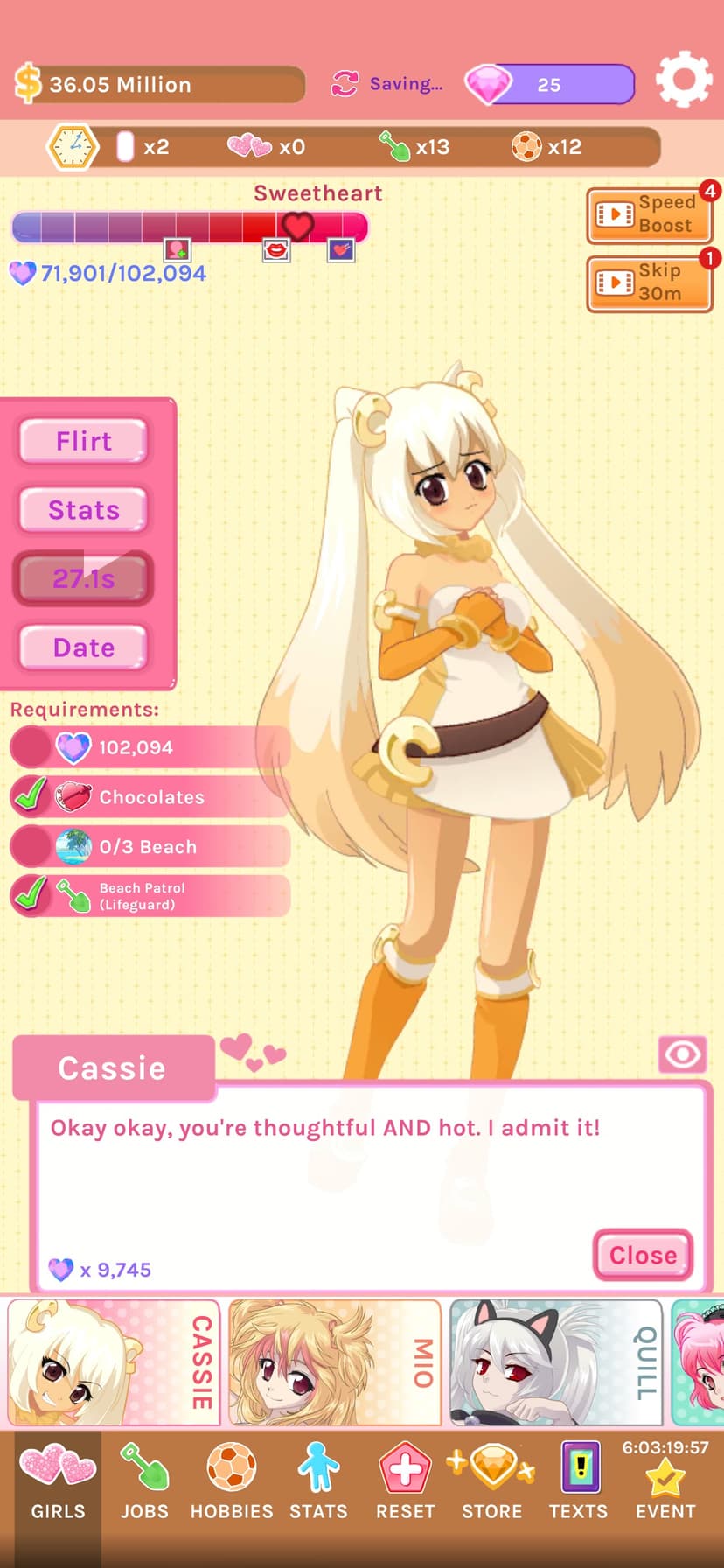 Crush Crush - Idle Dating Sim screenshot 2 - screenshot