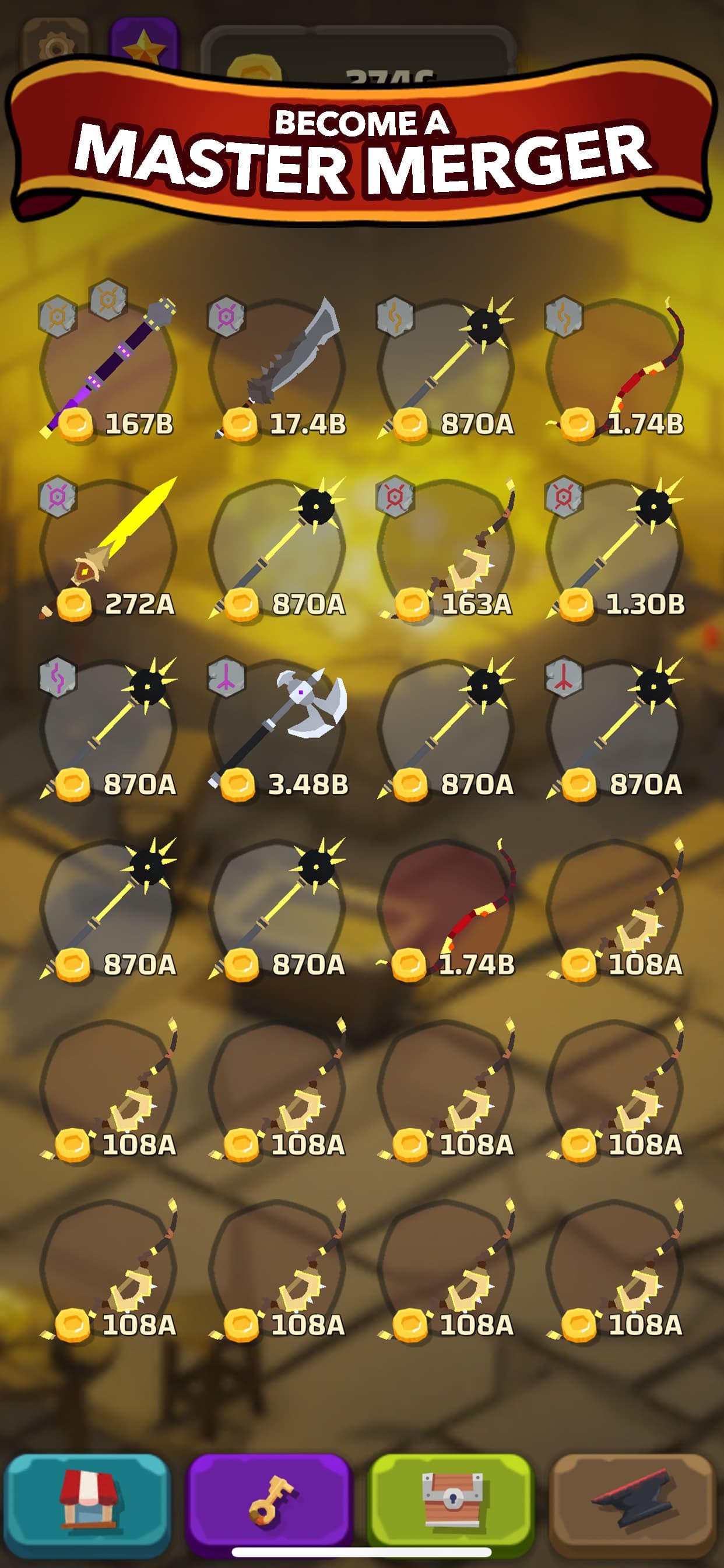 Blacksmith - Merge Idle RPG screenshot 3 - screenshot