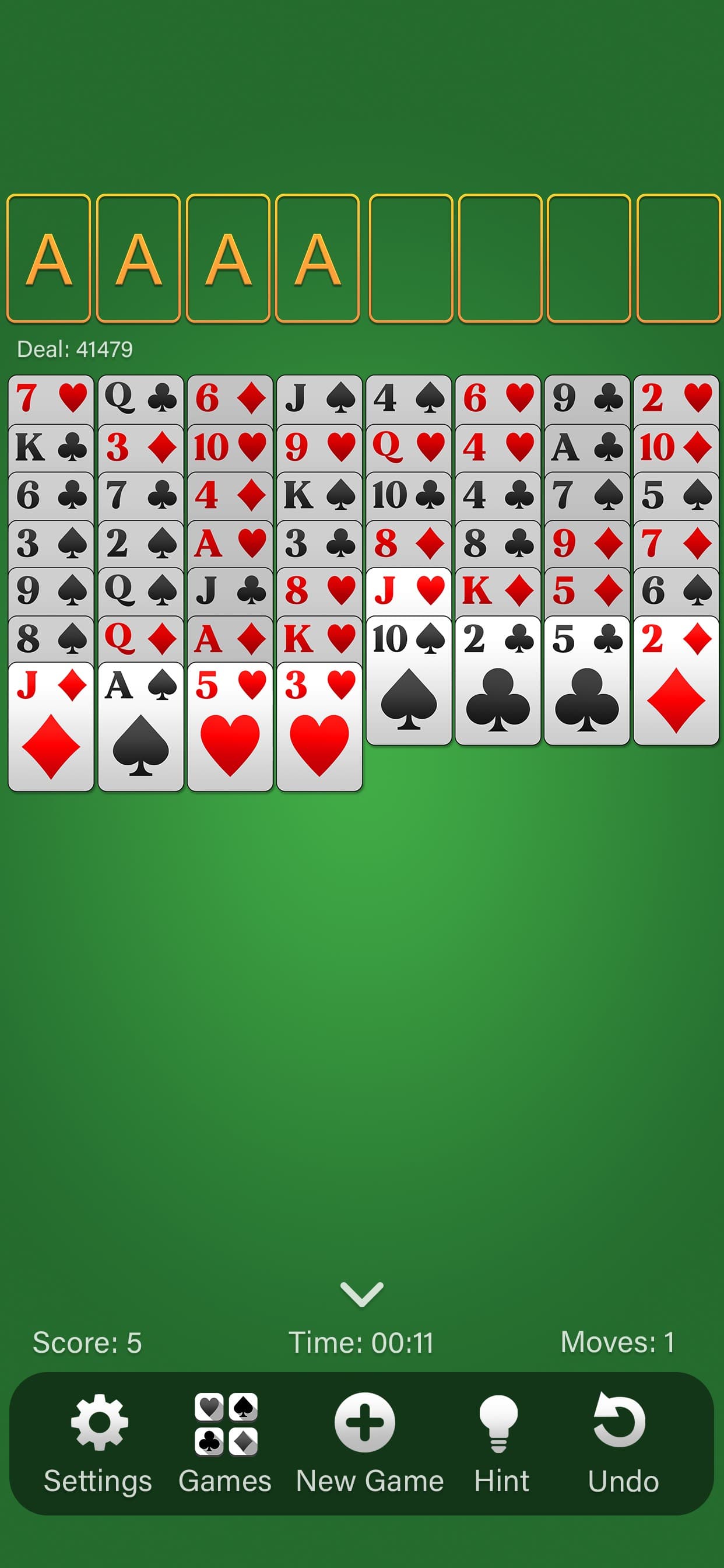FreeCell Solitaire (Classic) screenshot 4 - screenshot