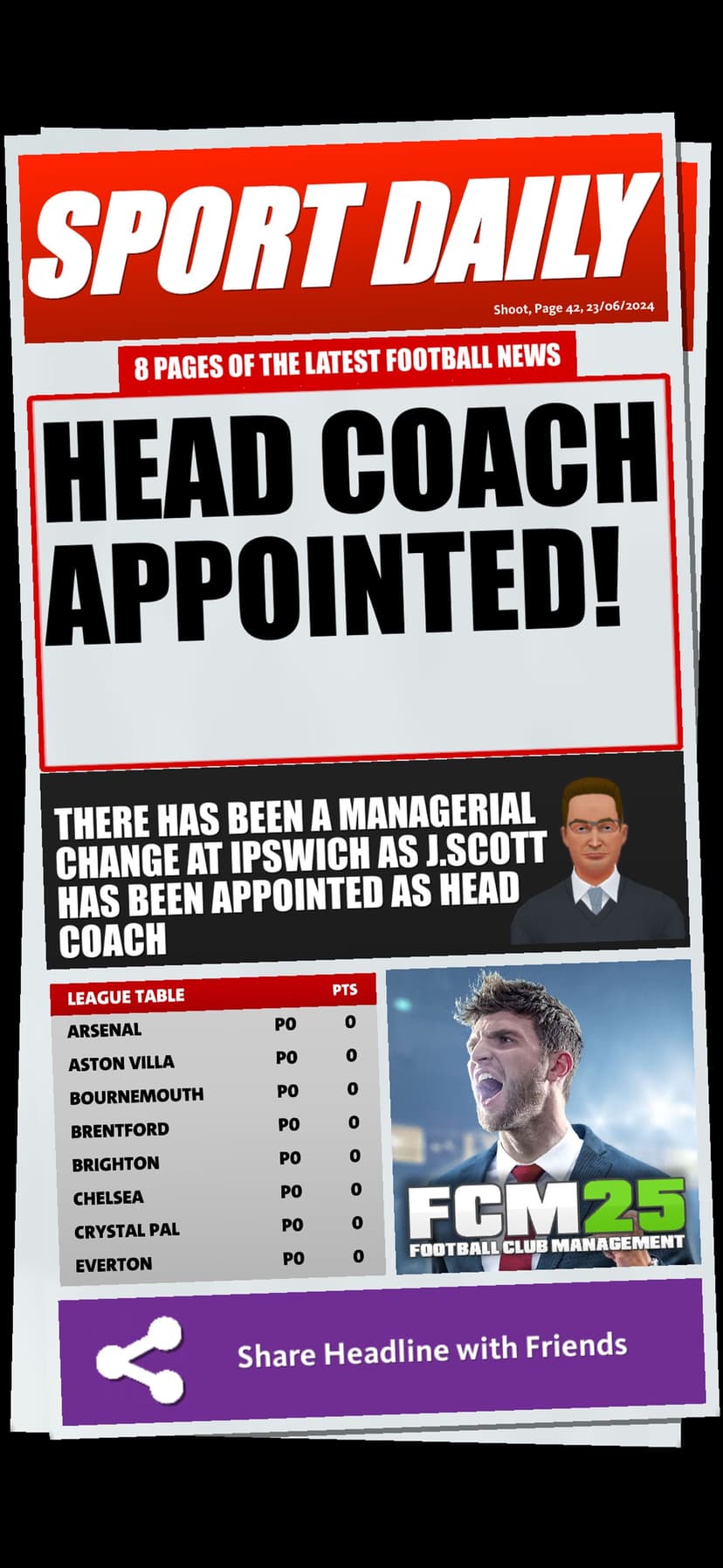 Soccer Club Management 2025 screenshot 1 - screenshot