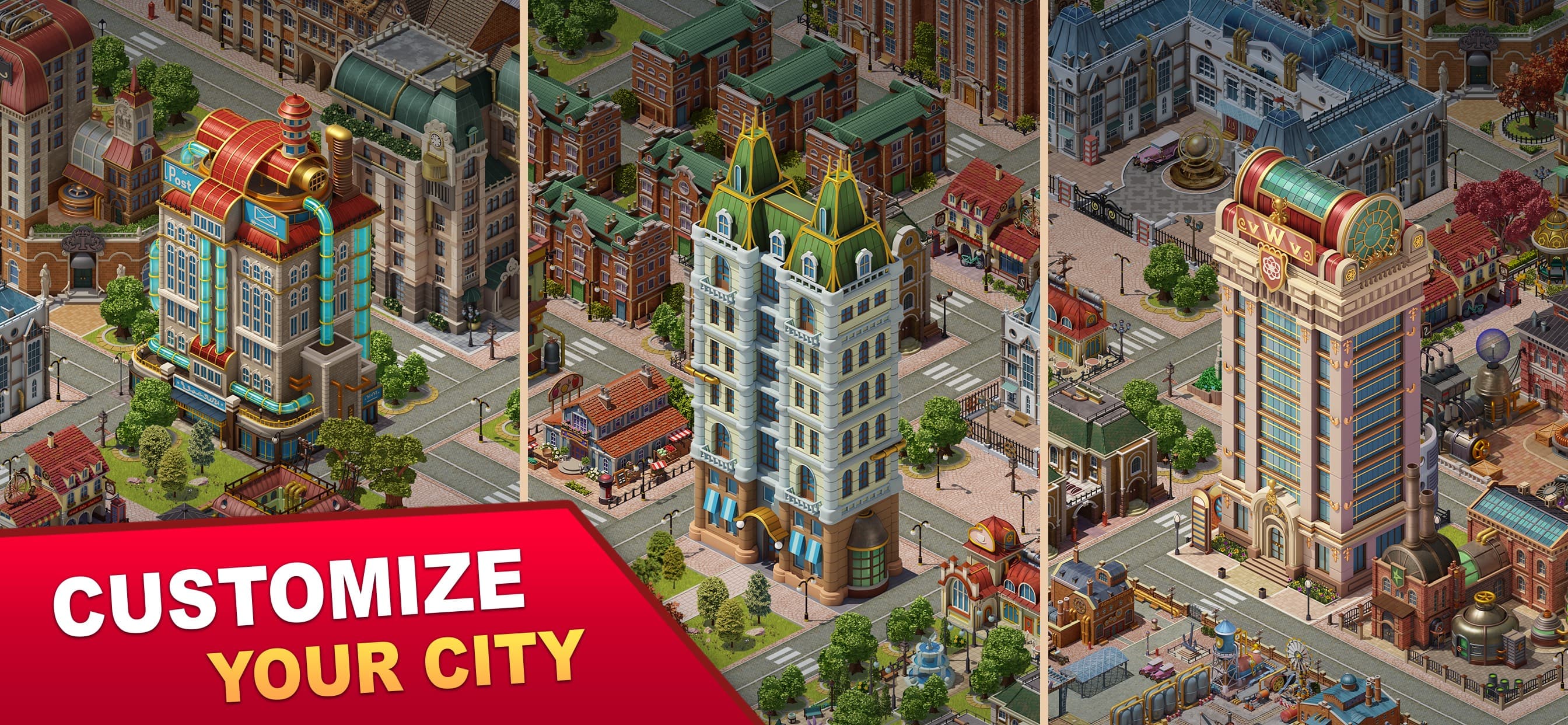Steam City: Town building Sim screenshot 1 - screenshot