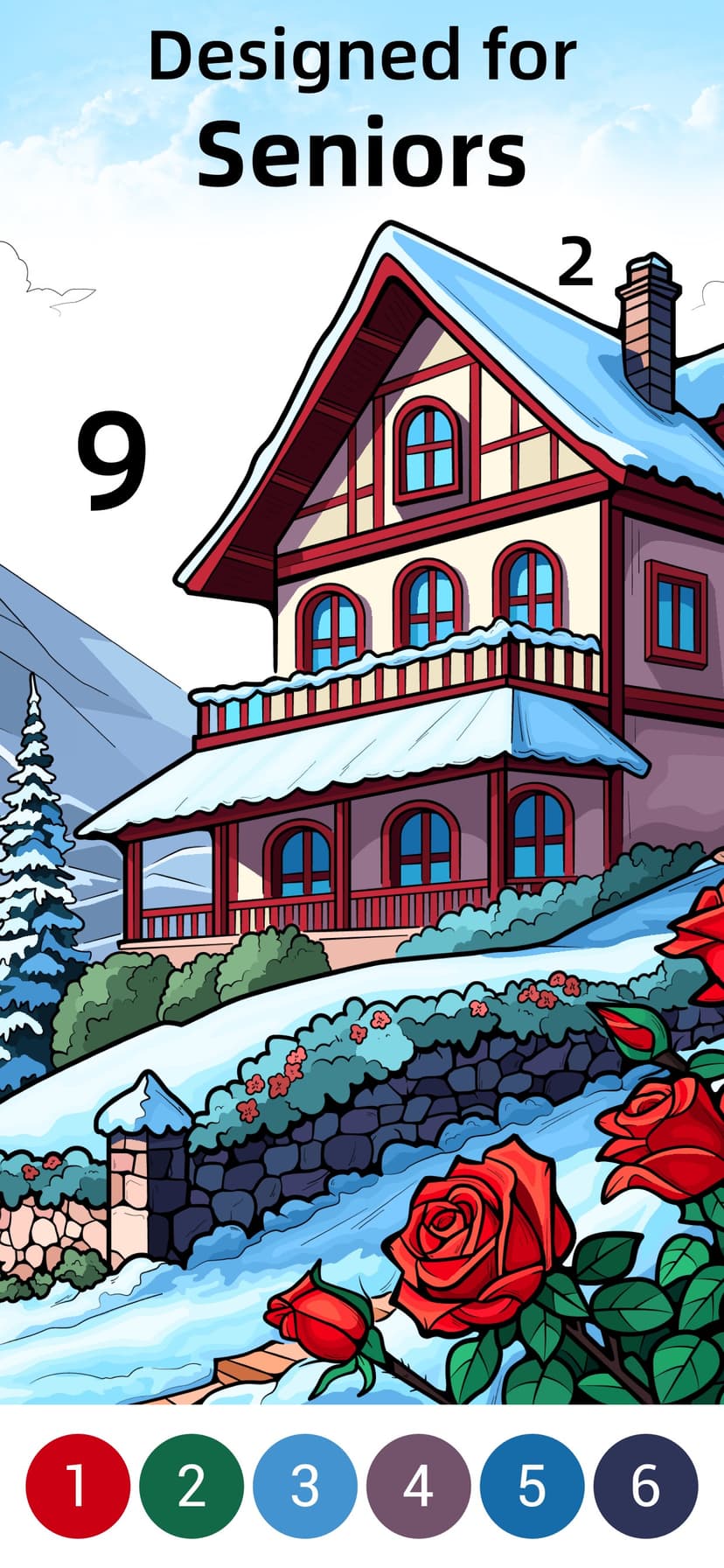 Jolly Color by Numers Game screenshot 1 - screenshot