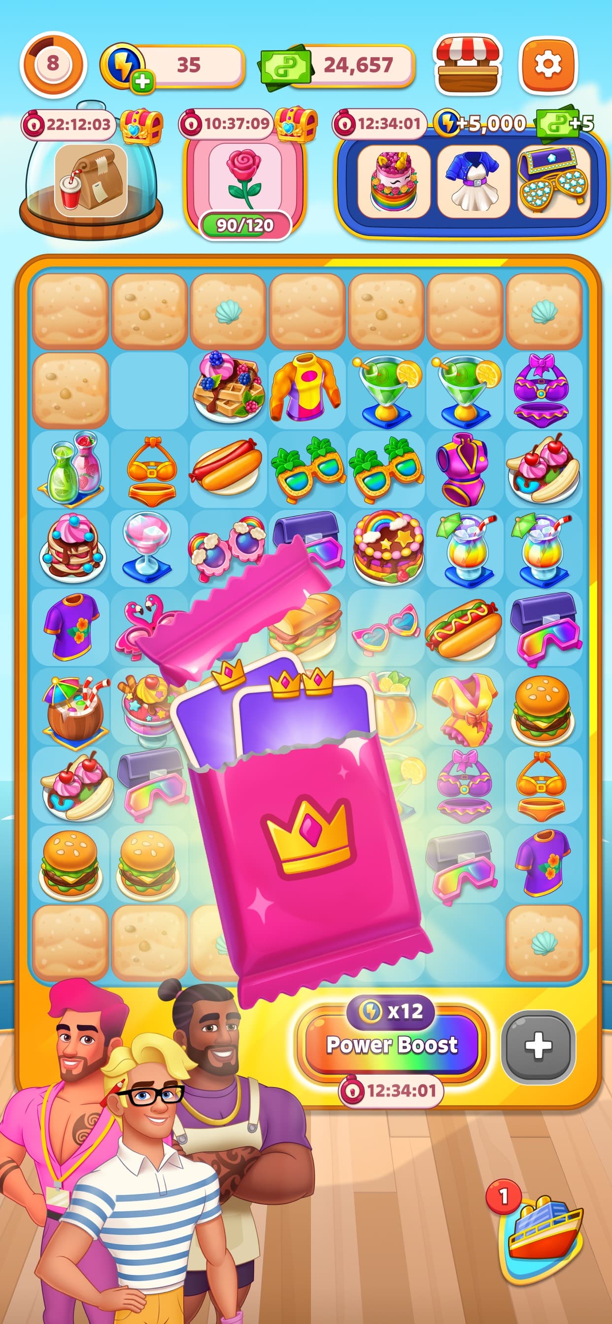 Merge Cruise: Mystery Puzzle screenshot 1 - screenshot
