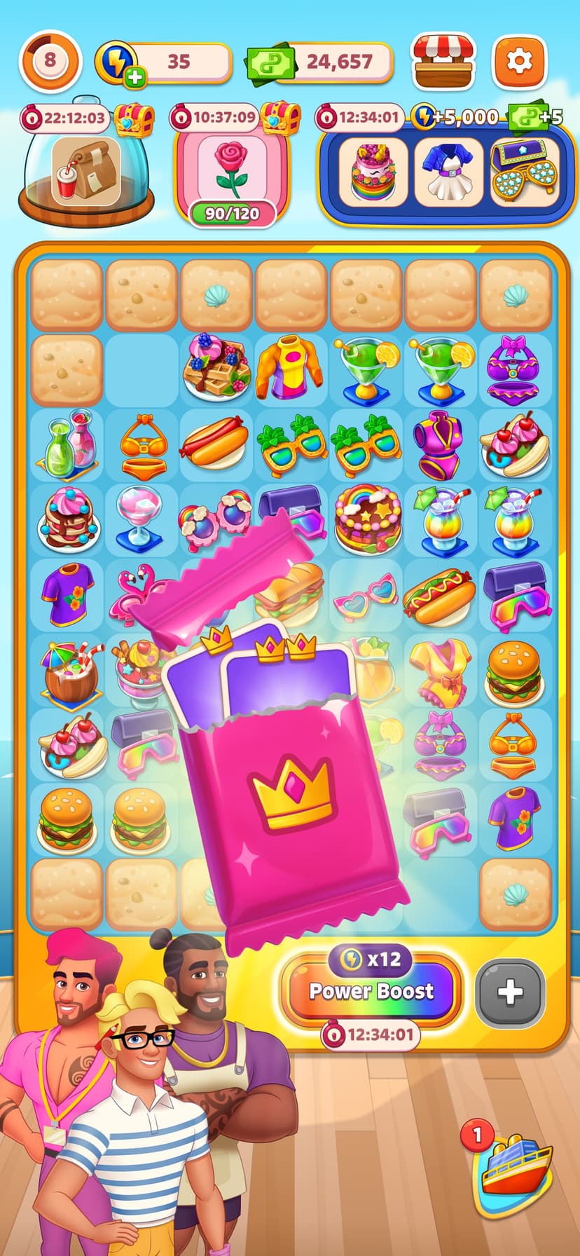 Merge Cruise: Mystery Puzzle screenshot 1 - screenshot