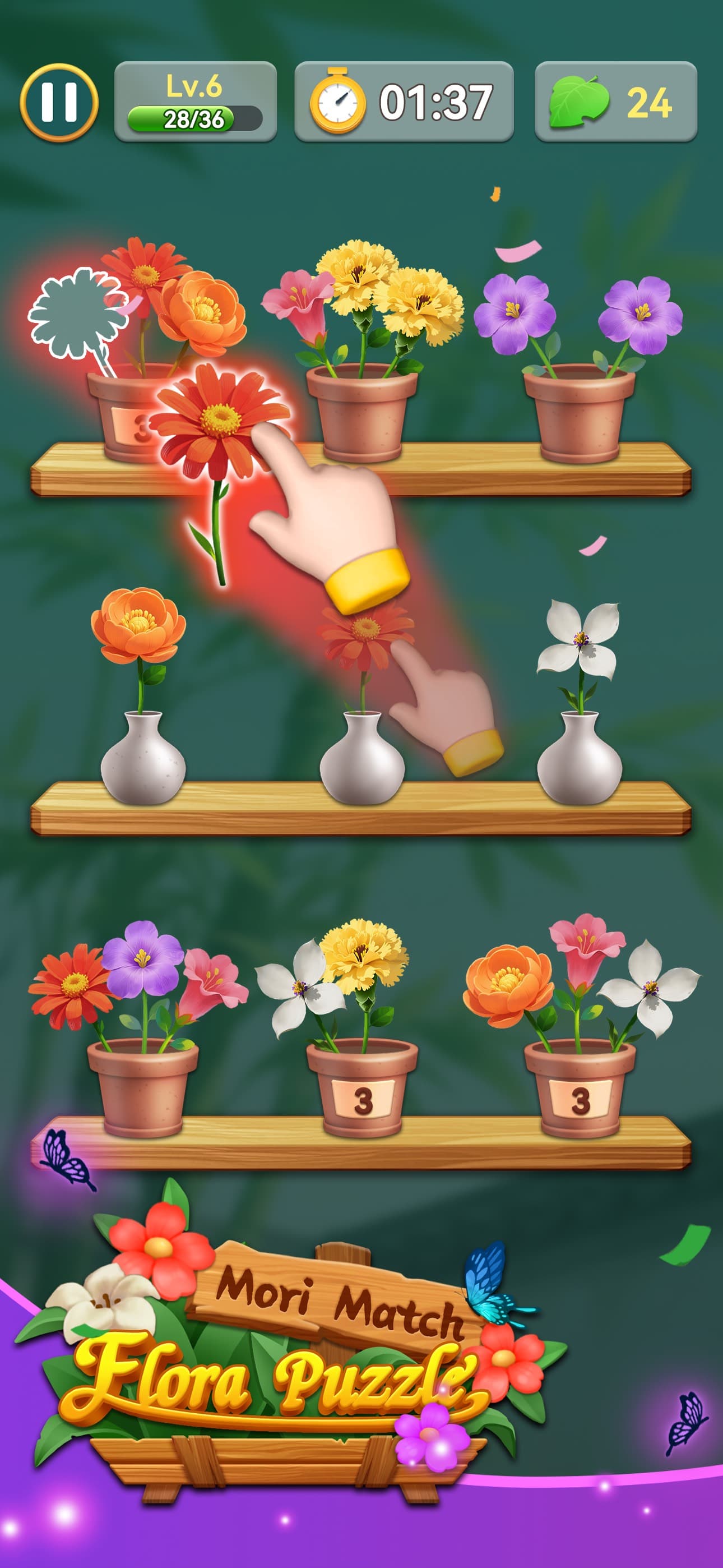Mori Match : Flora Puzzle screenshot 1 - screenshot