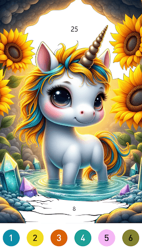 Fairytale Color by number game screenshot 6 - screenshot