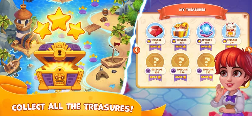 Pirate Treasures - Gems Puzzle screenshot 4 - screenshot