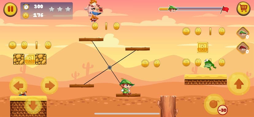 Robin Jungle World -Jump N Run screenshot 6 - screenshot
