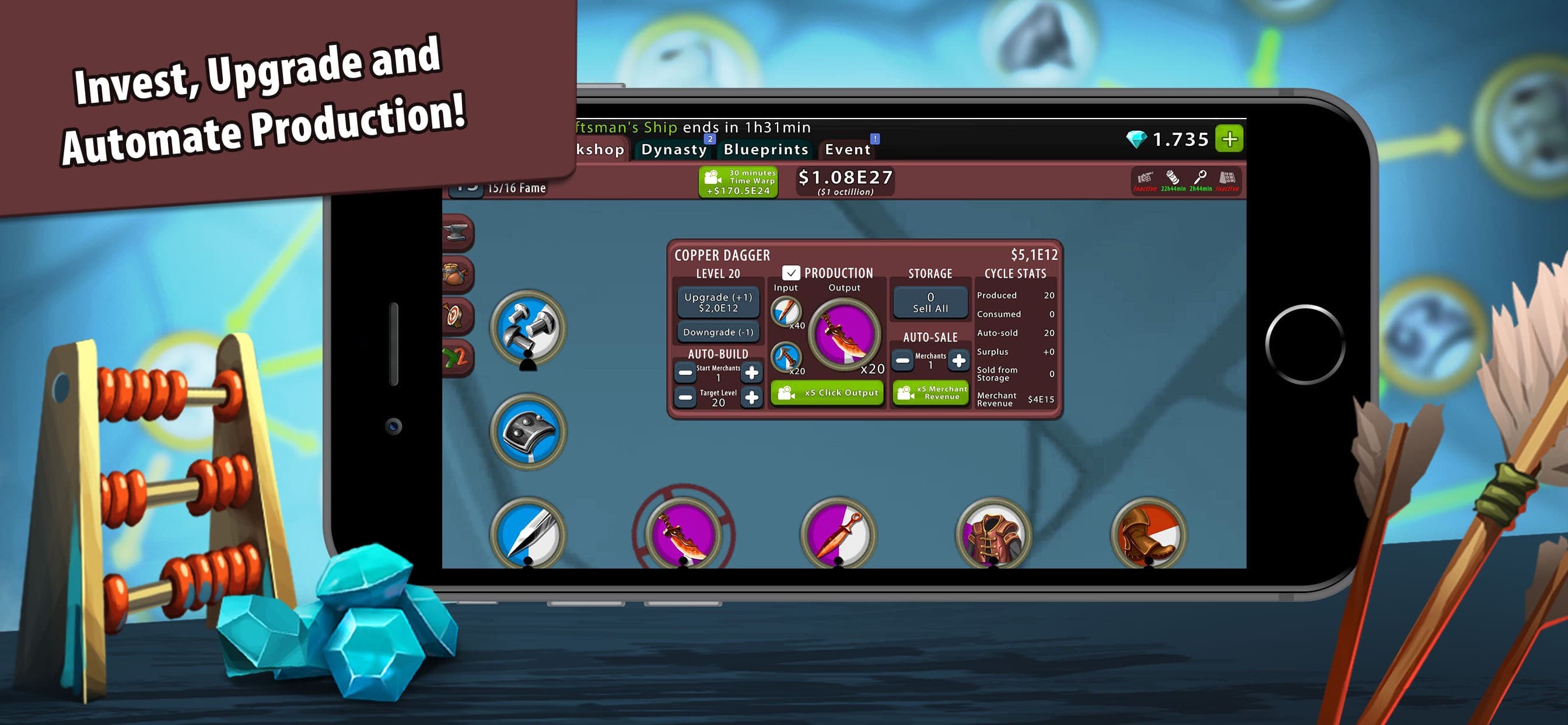 Crafting Idle Clicker screenshot 3 - screenshot