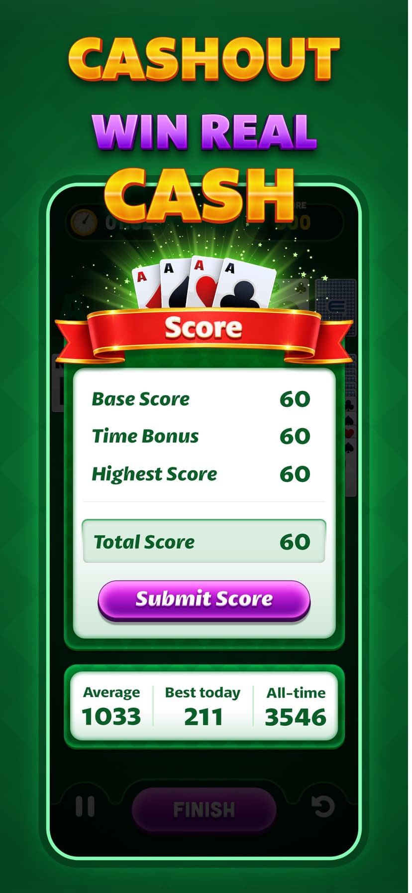 Real Money Solitaire Skill screenshot 7 - screenshot
