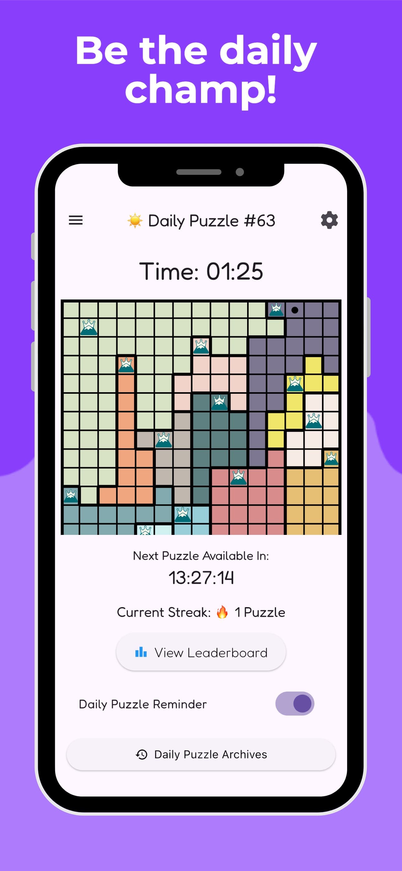 Crowns Logic Game screenshot 2 - screenshot