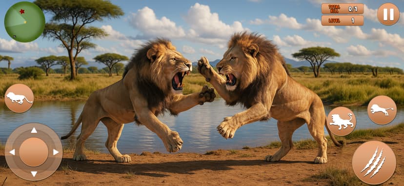 Angry Lion Simulator Lion Game screenshot 3 - screenshot