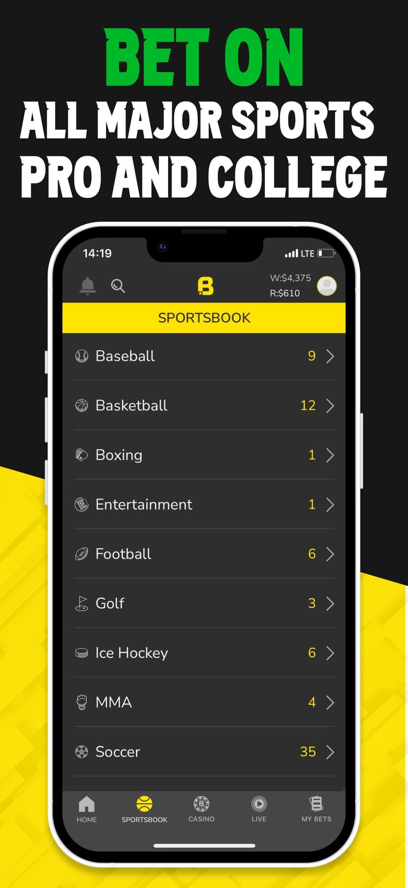 Bet On Sports screenshot 2 - screenshot