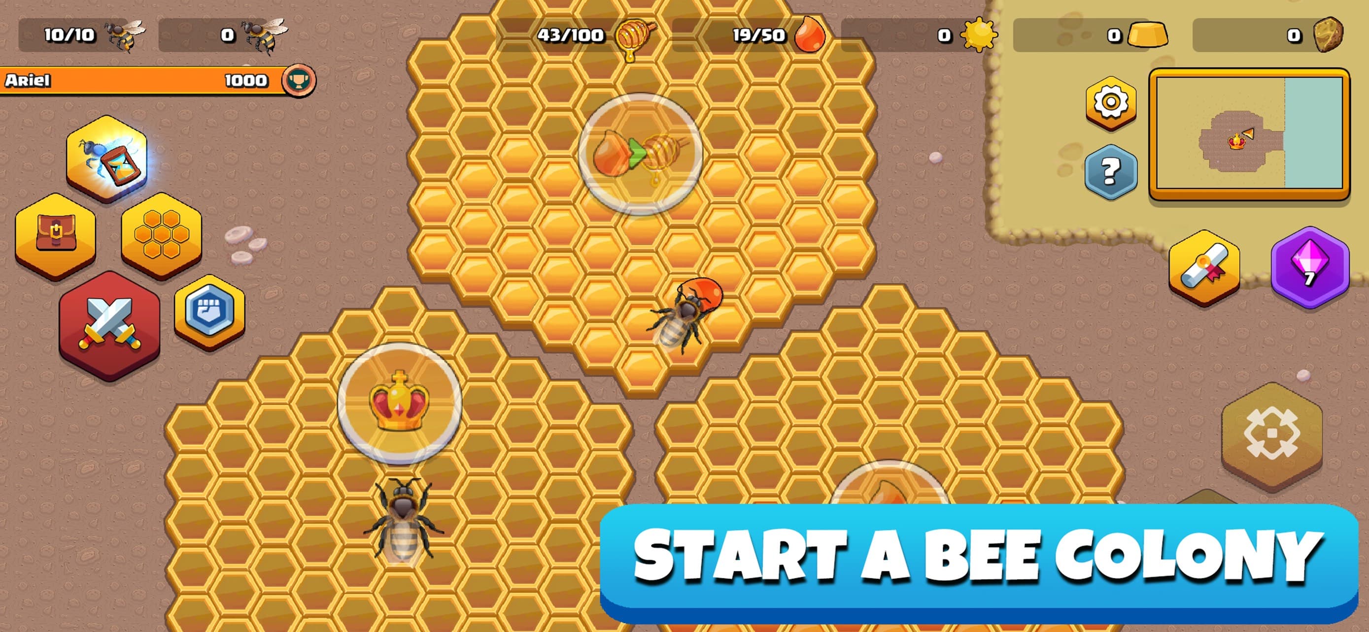 Pocket Bees: Colony Simulator screenshot 1 - screenshot